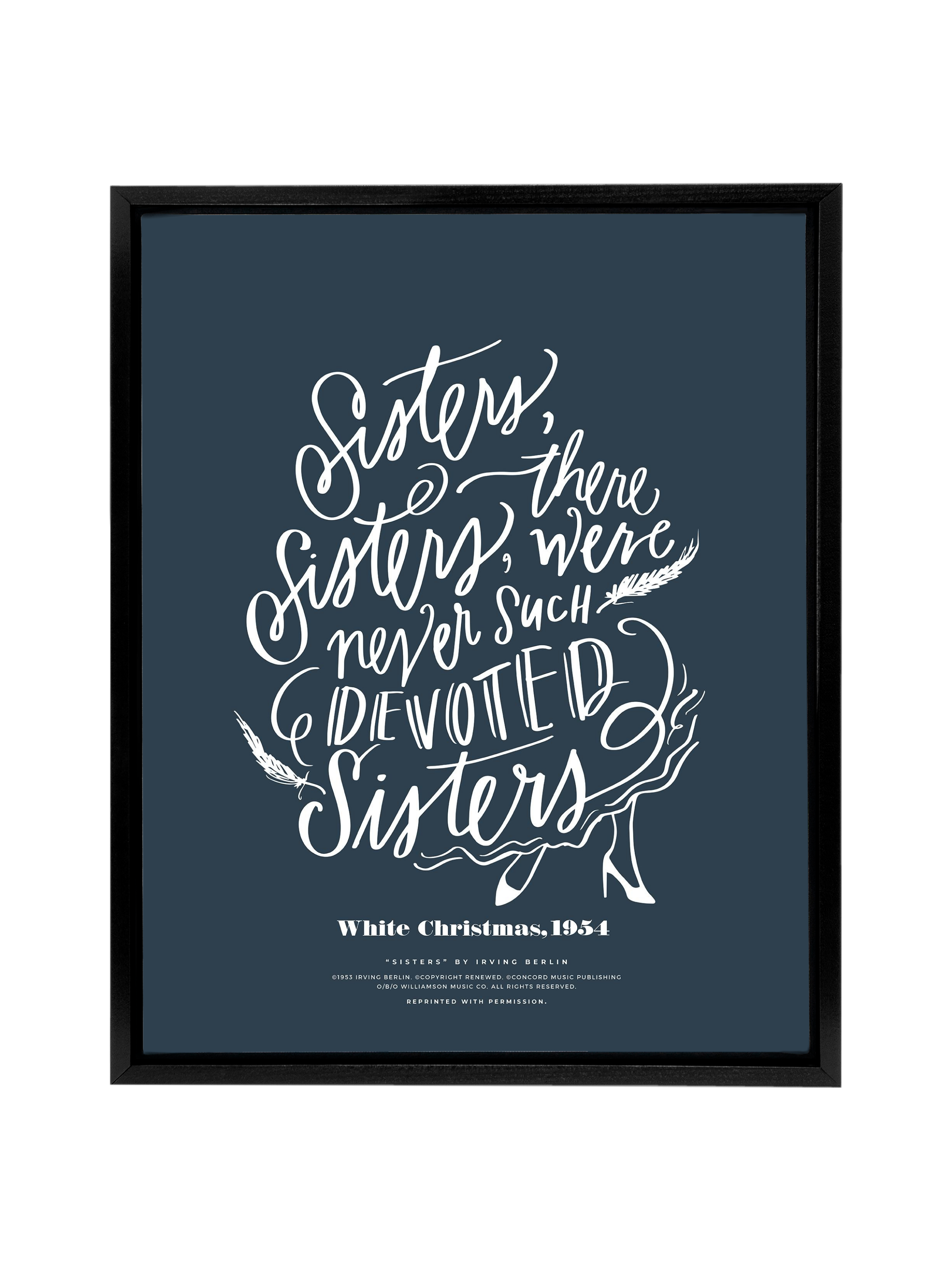 Sisters, Sisters | Interior Navy | Canvas