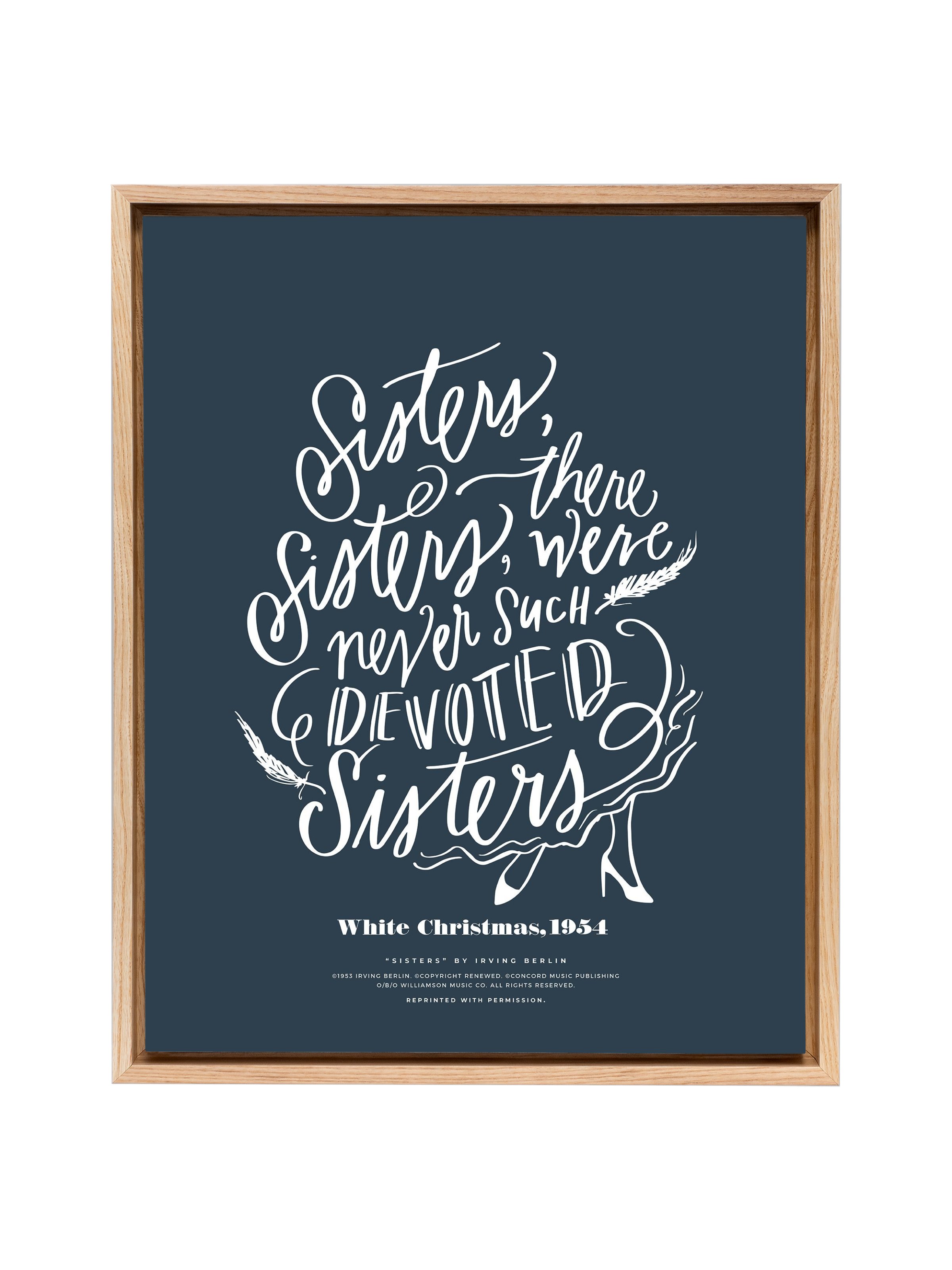 Sisters, Sisters | Interior Navy | Canvas