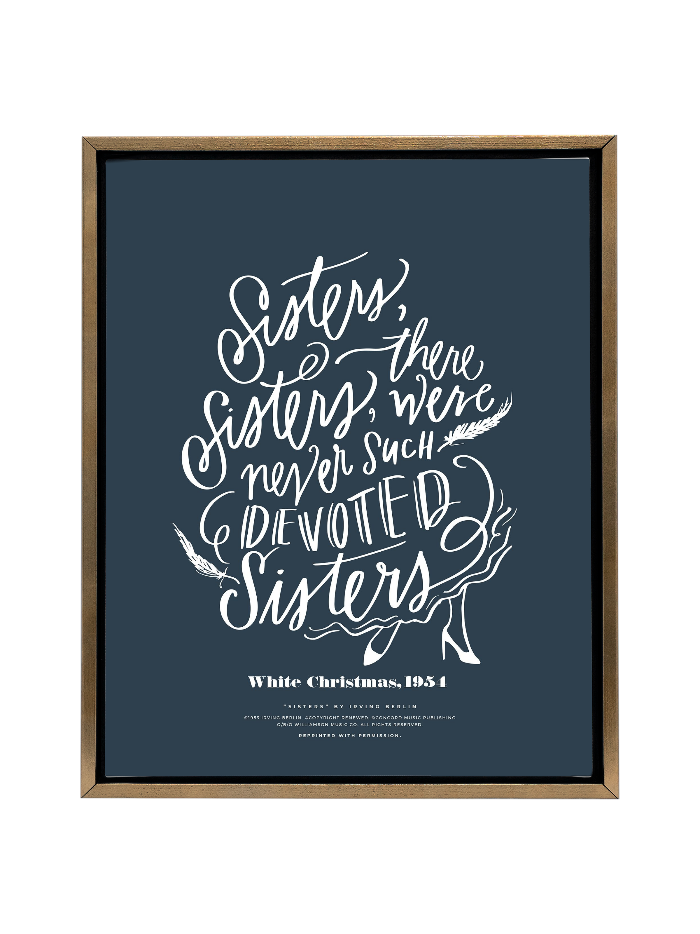 Sisters, Sisters | Interior Navy | Canvas