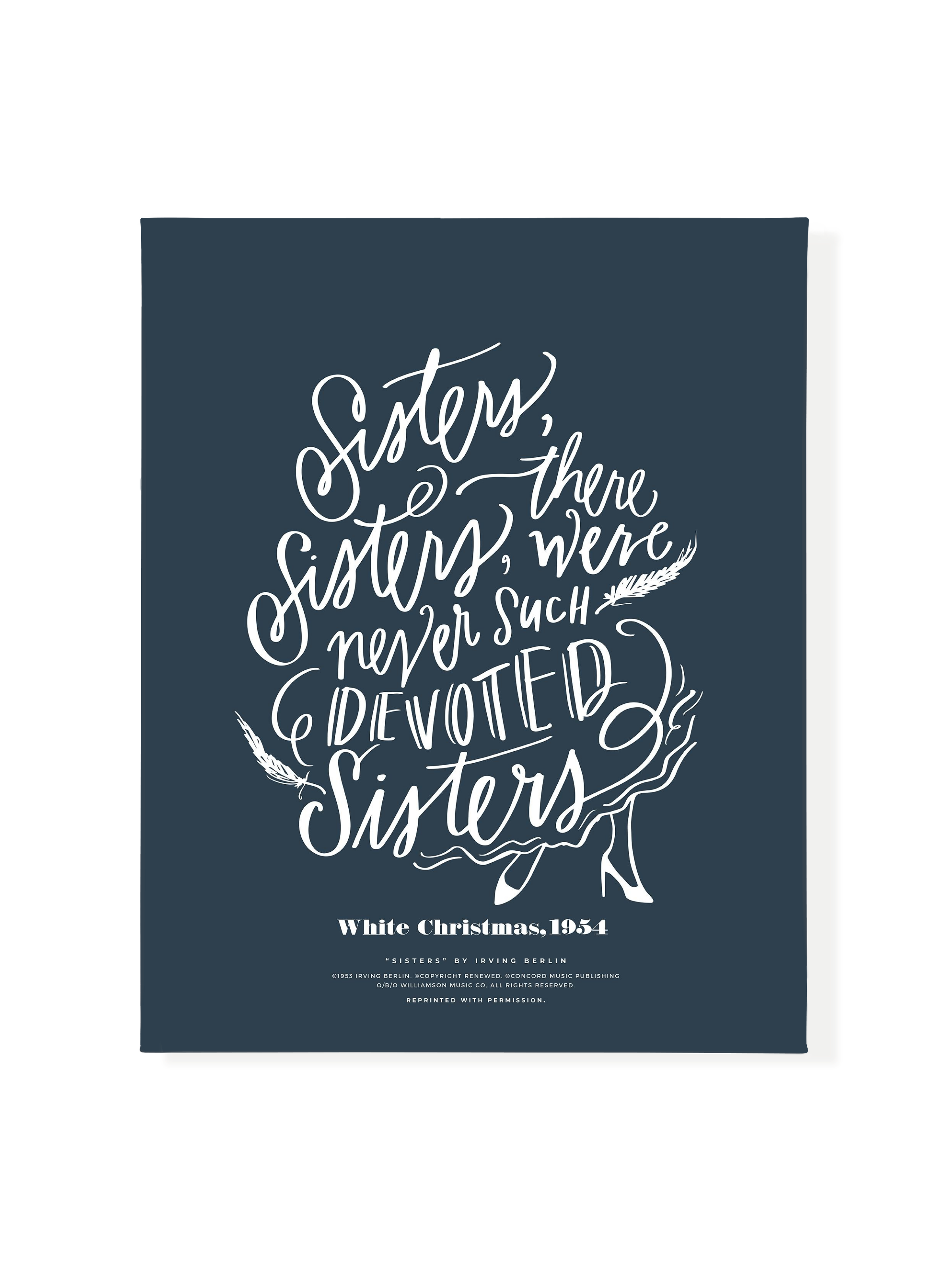 Sisters, Sisters | Interior Navy | Canvas
