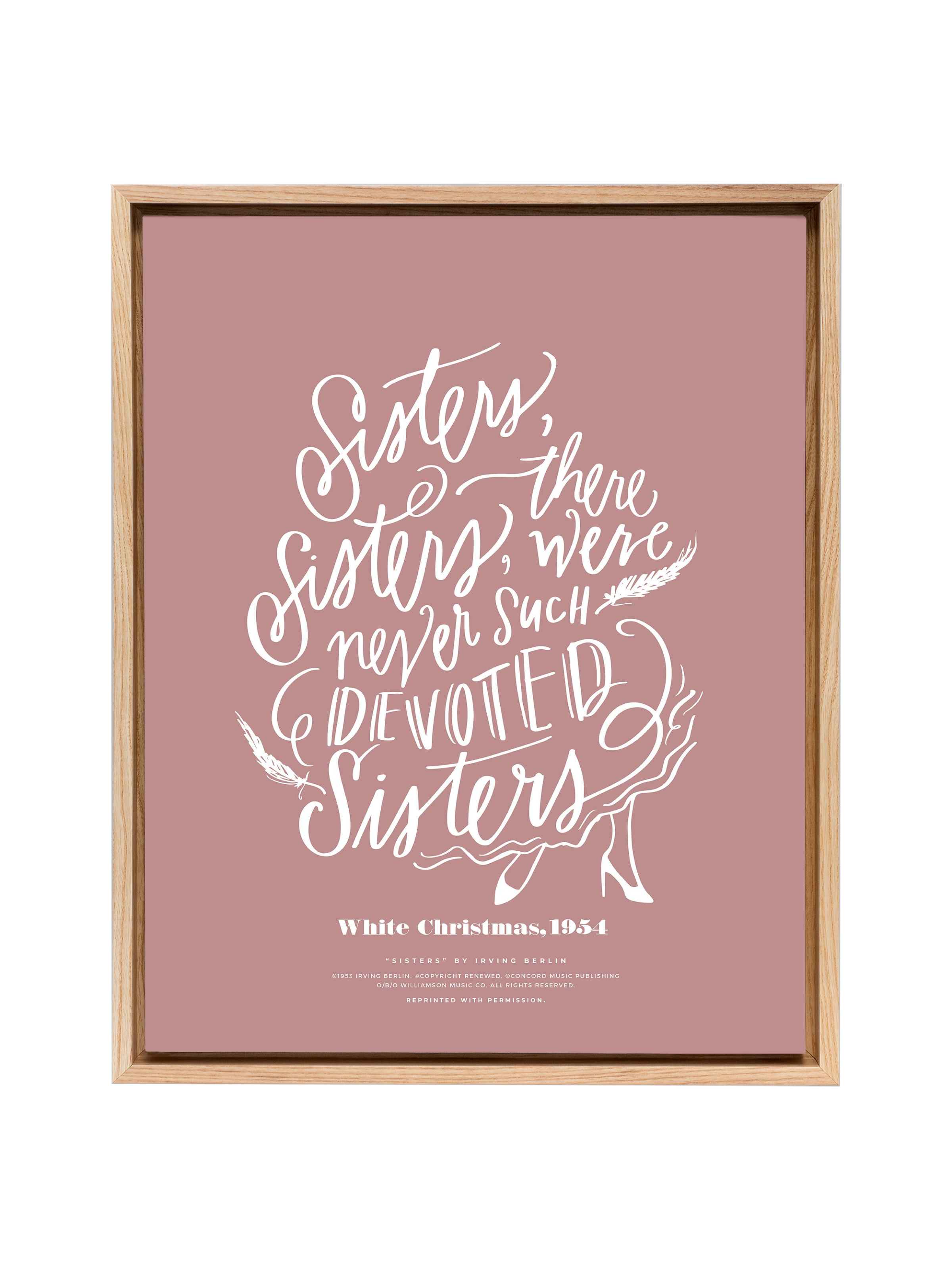 Sisters, Sisters | Mauve | Canvas