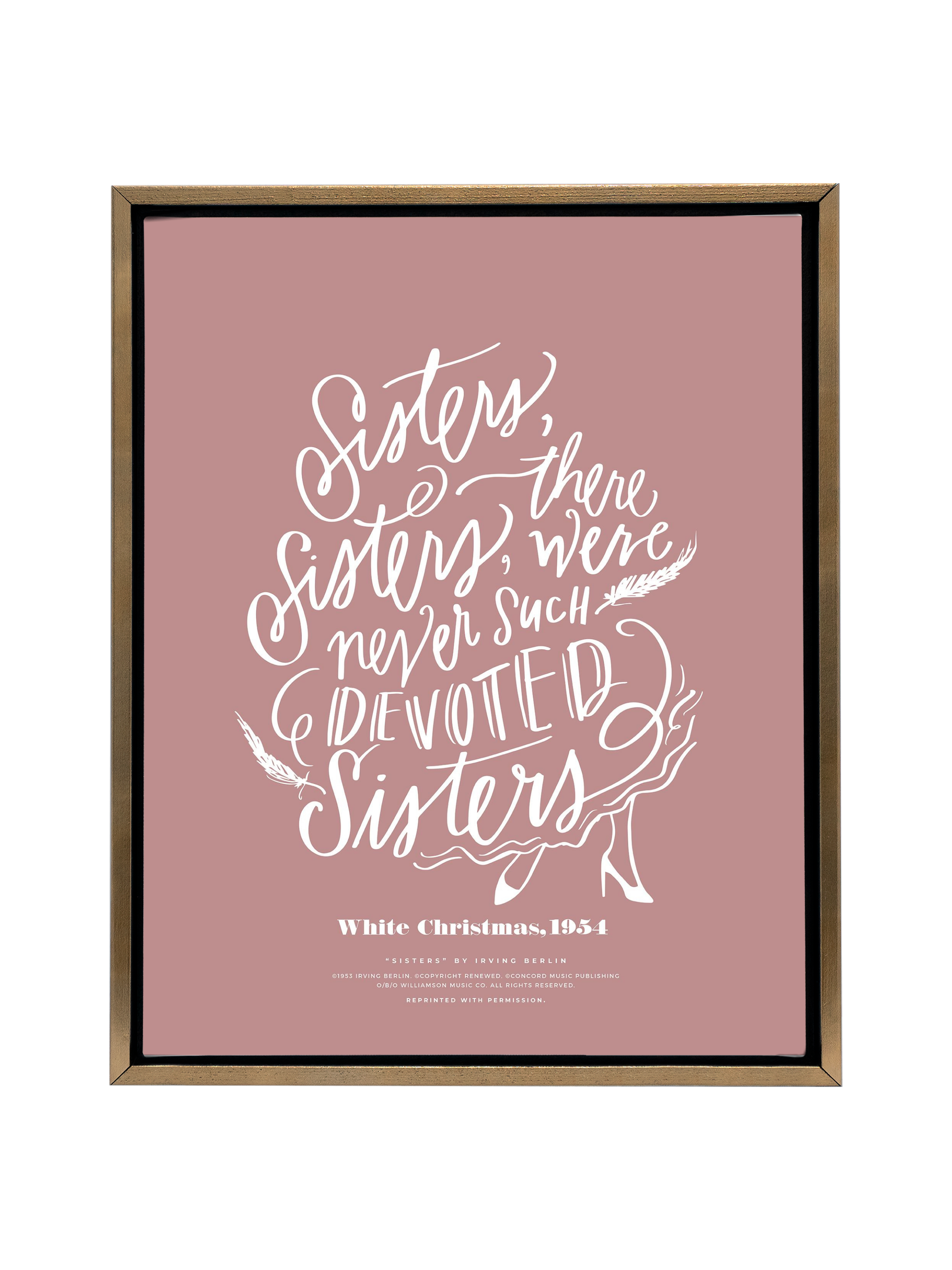 Sisters, Sisters | Mauve | Canvas