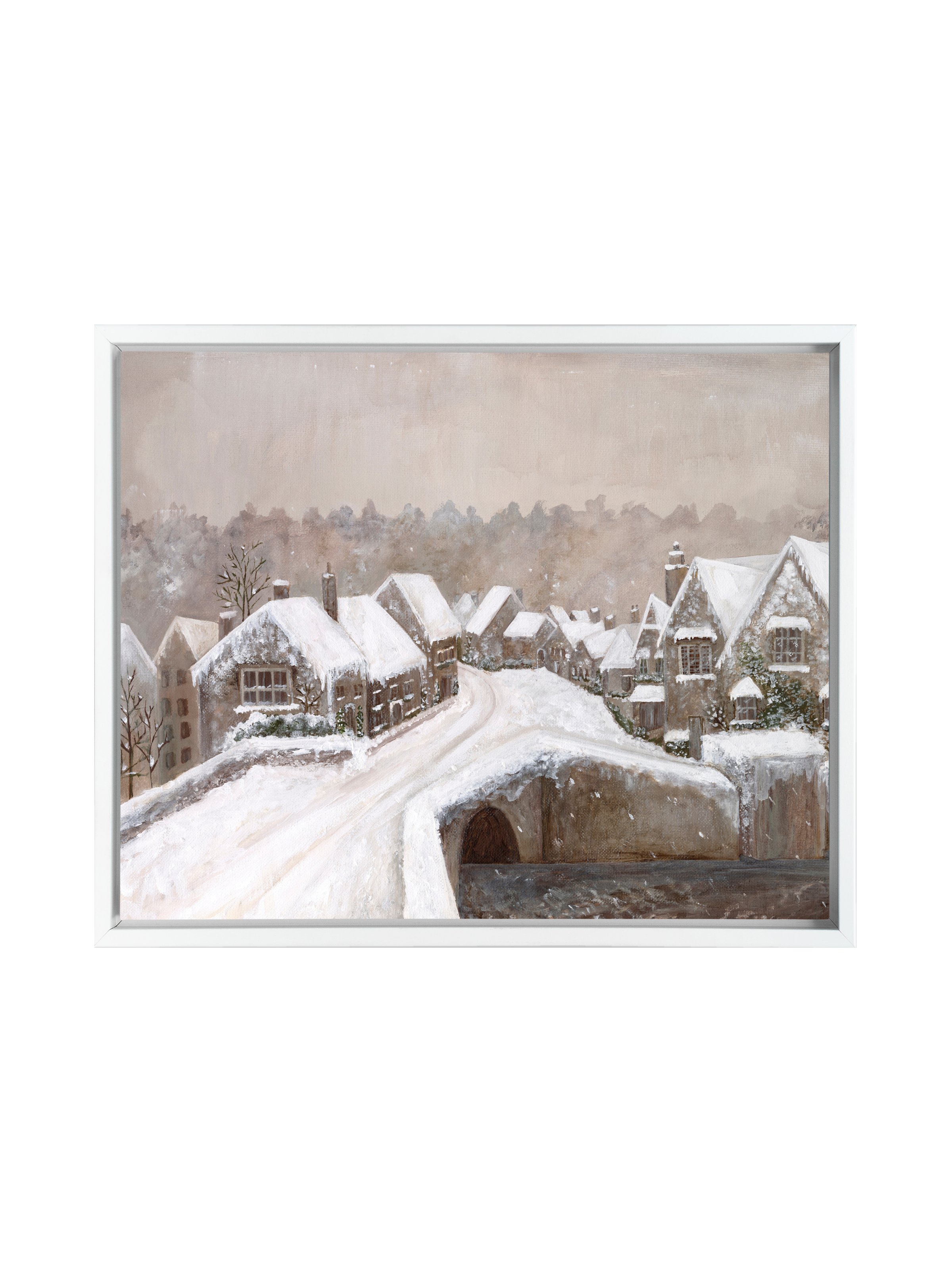 Snuggled Up Village | Canvas