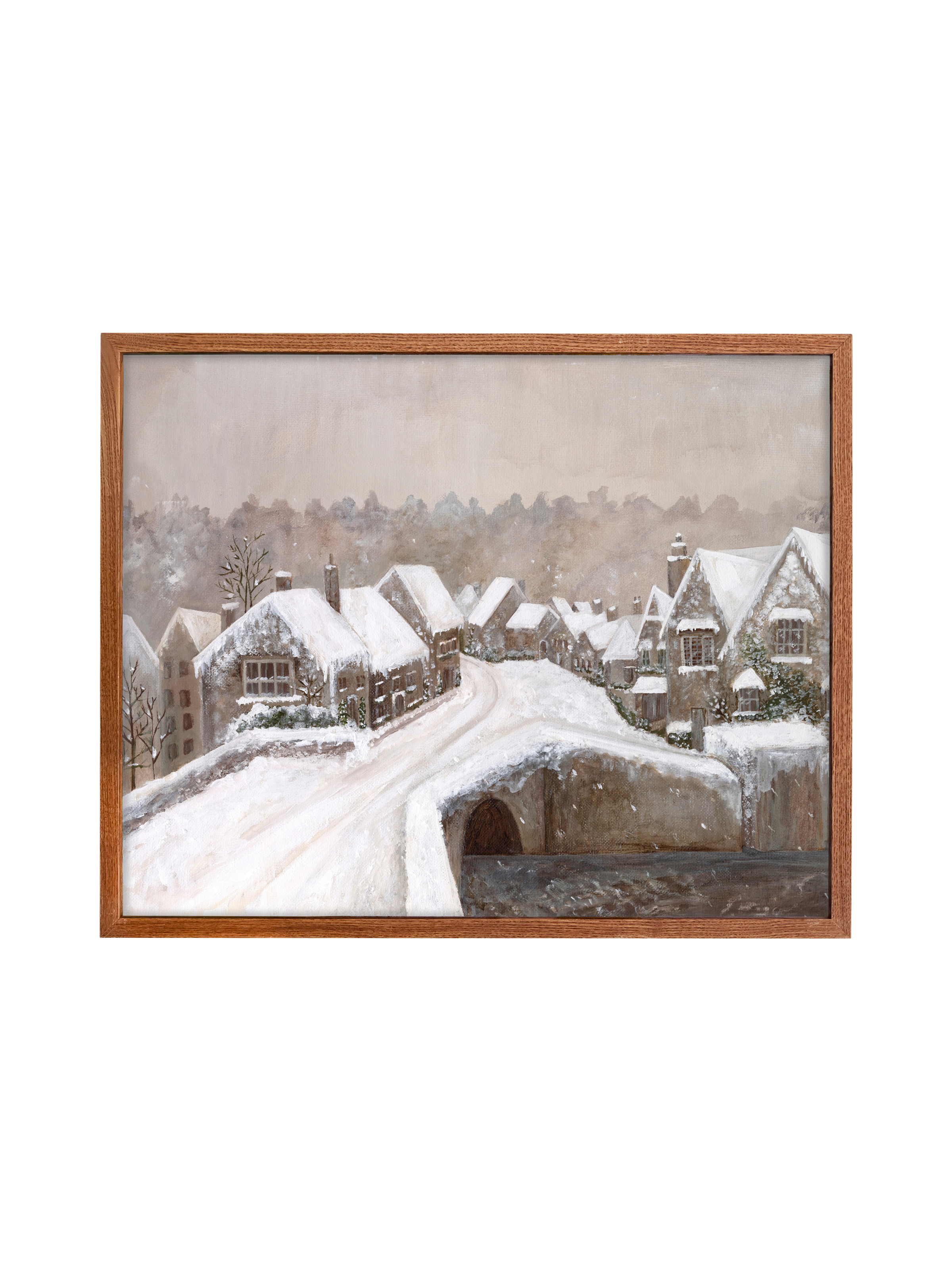 Snuggled Up Village | Canvas