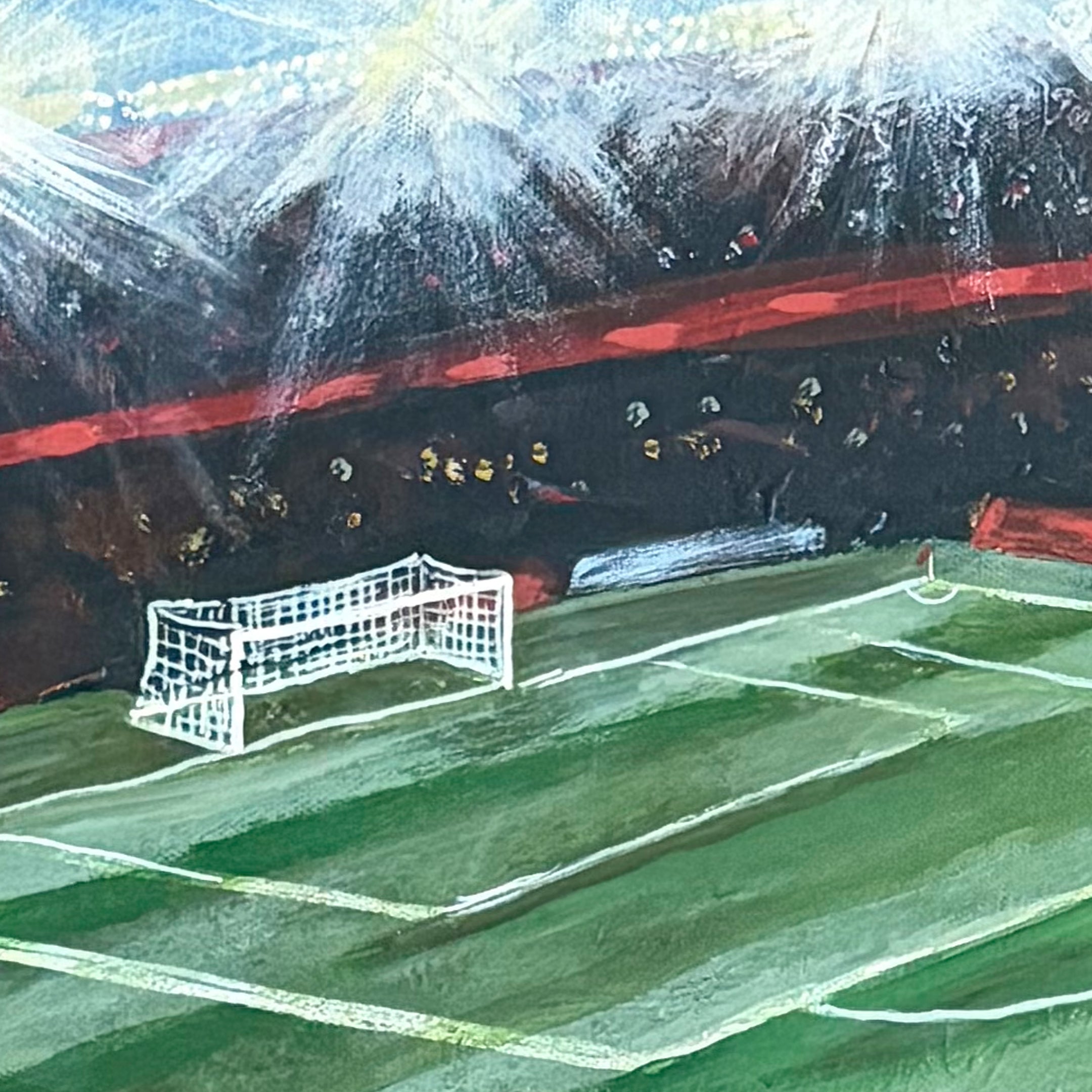 Soccer Under the Lights Luxe Art Print