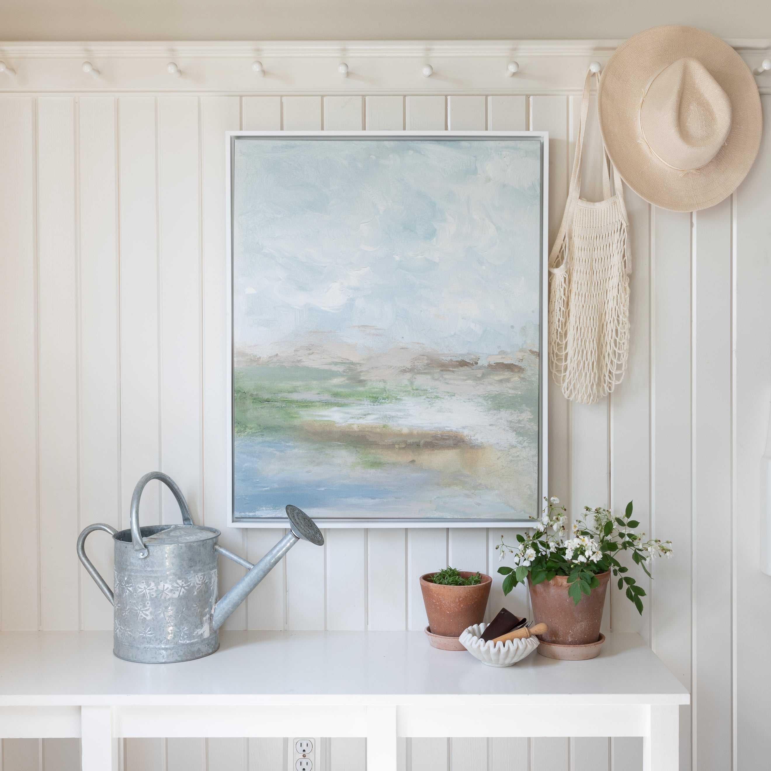 Streams in the Desert Canvas Wall Art