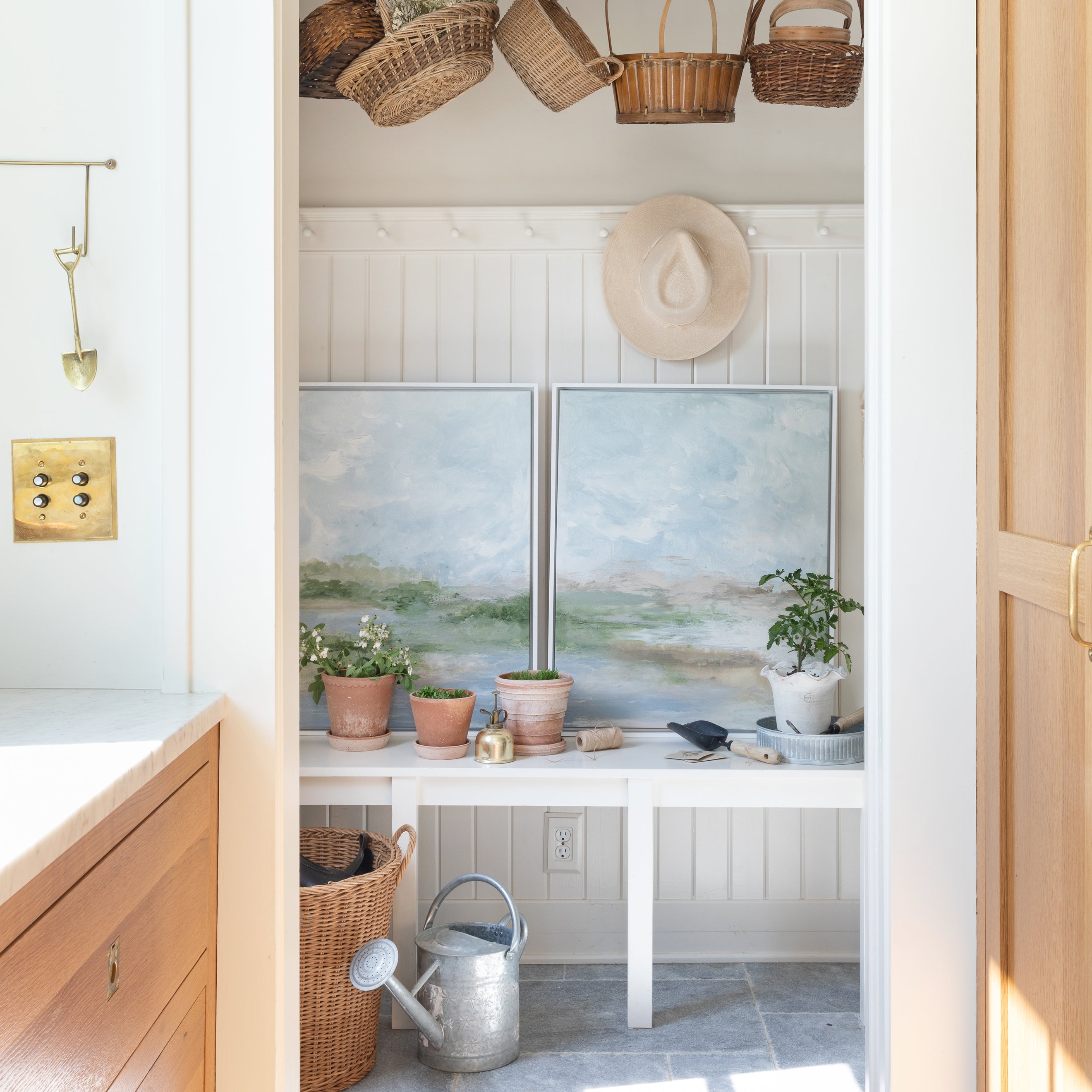 Streams in the Desert Canvas Wall Art