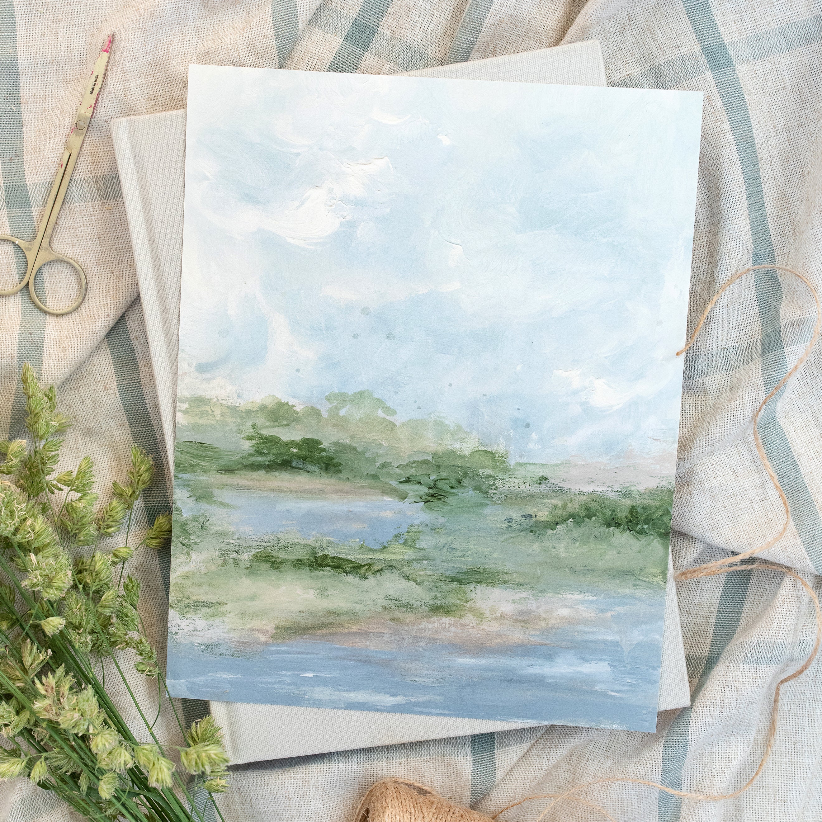 Green Pastures Canvas Wall Art