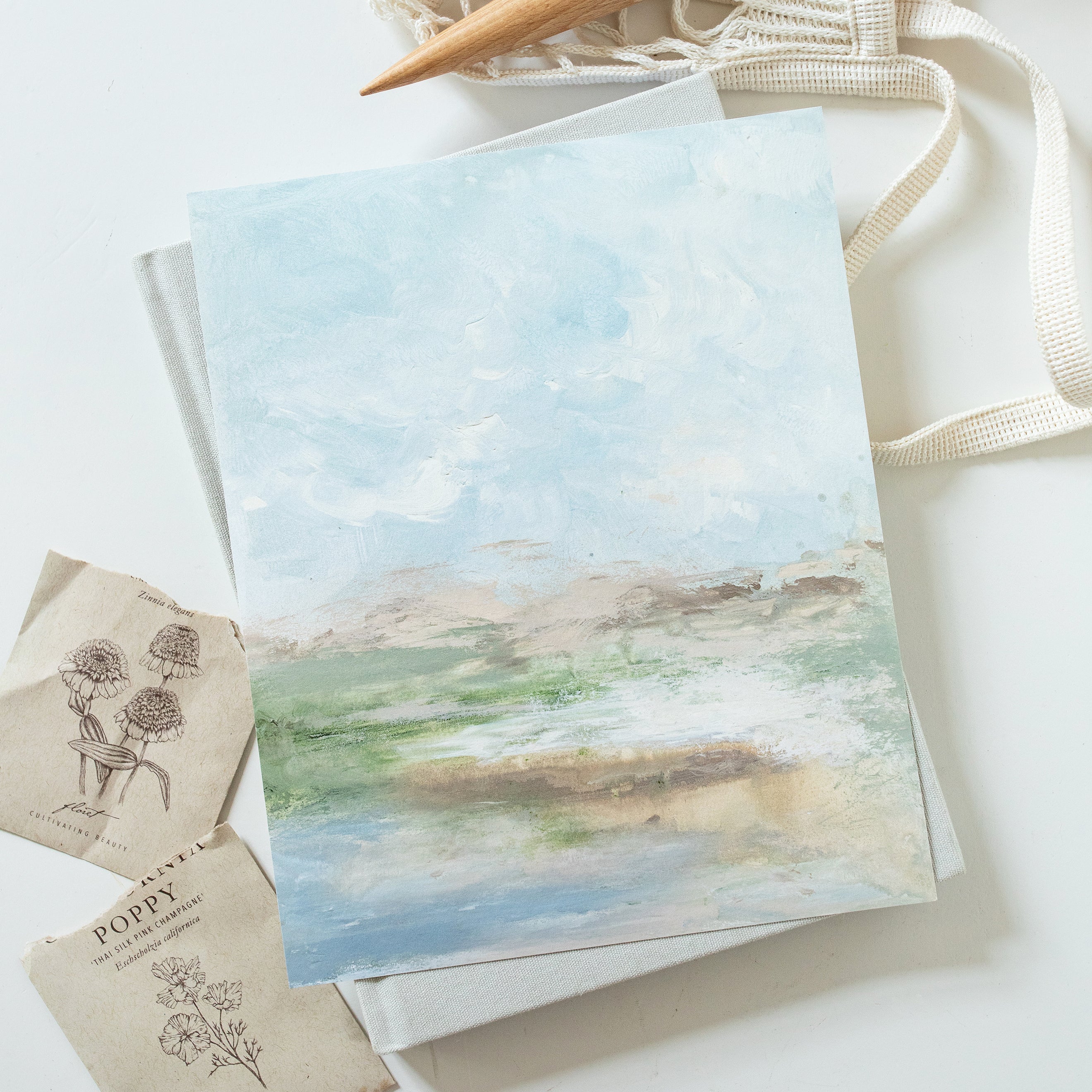 Streams in the Desert Canvas Wall Art