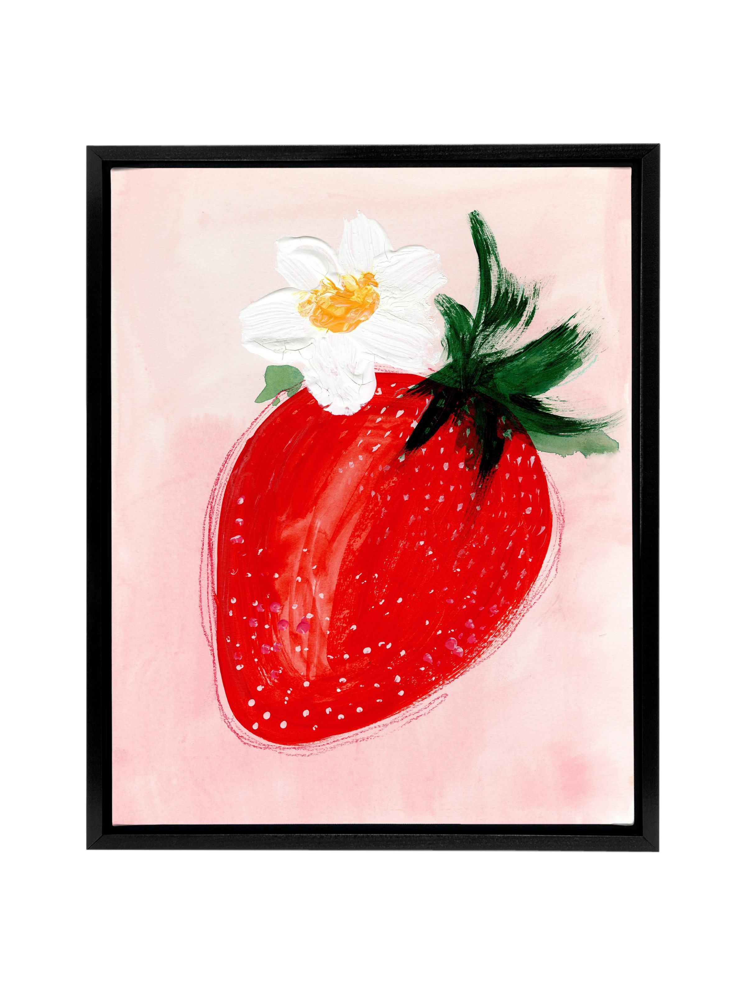 Strawberry On Blush | Canvas