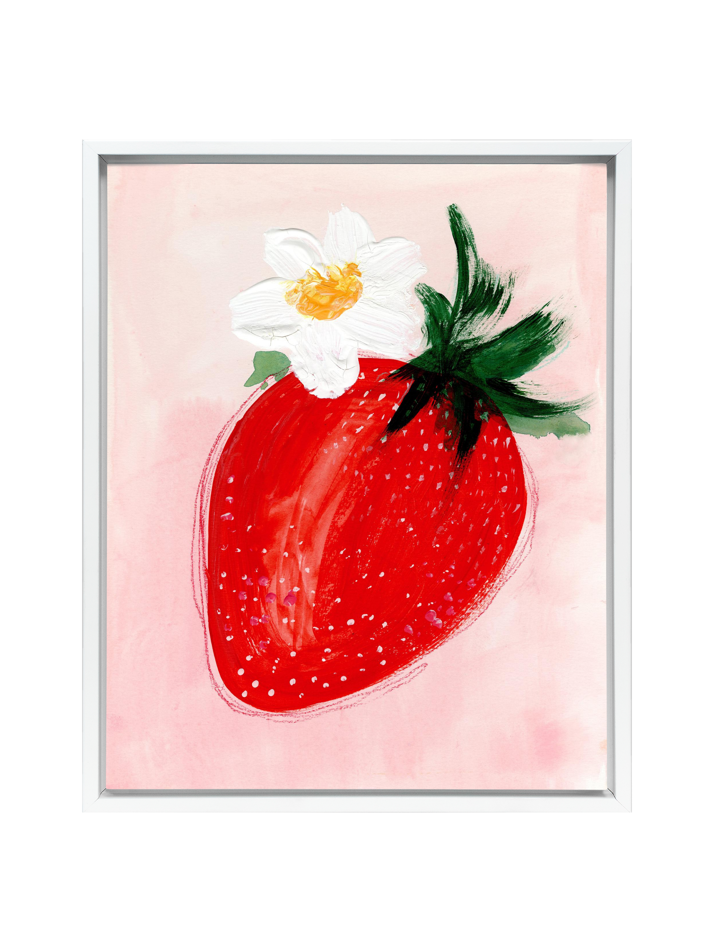 Strawberry On Blush | Canvas
