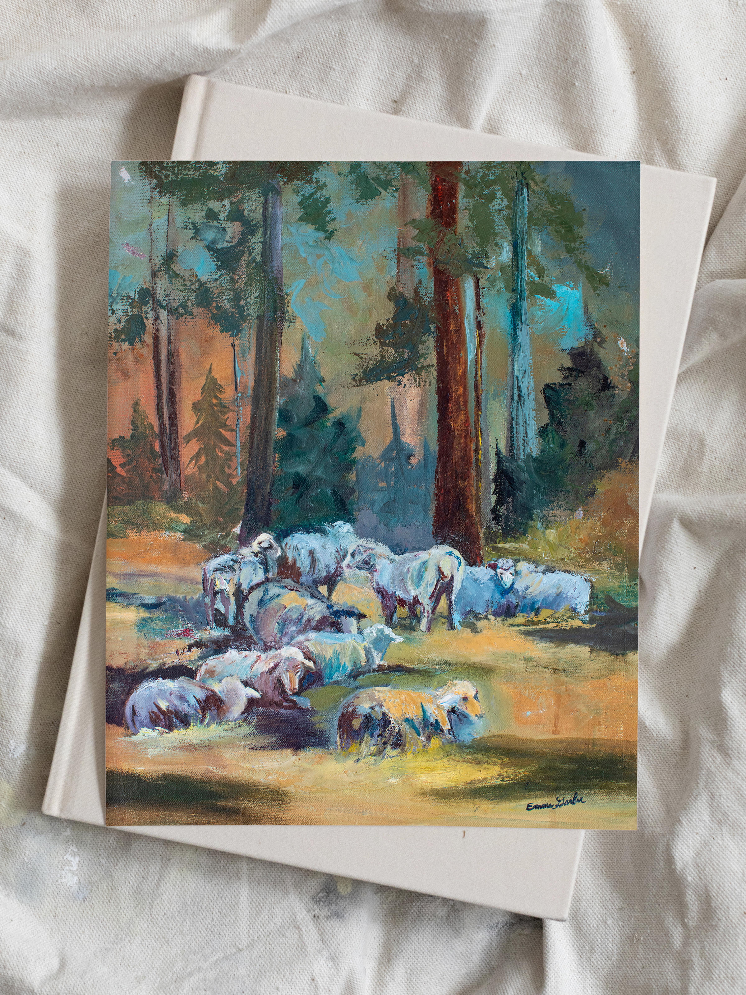 Restful Sheep | Art Print