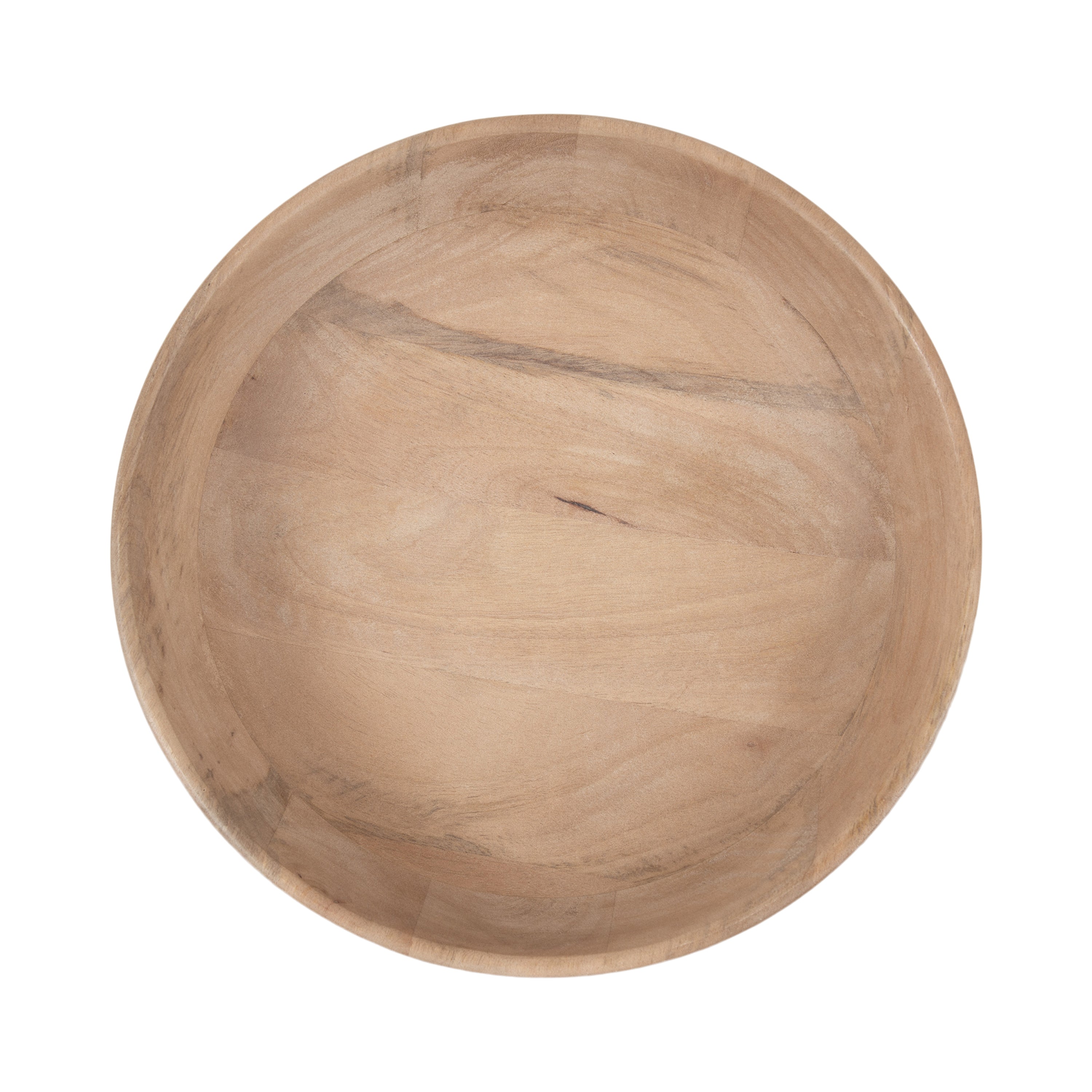 Rooks Ribbed Wood Bowl