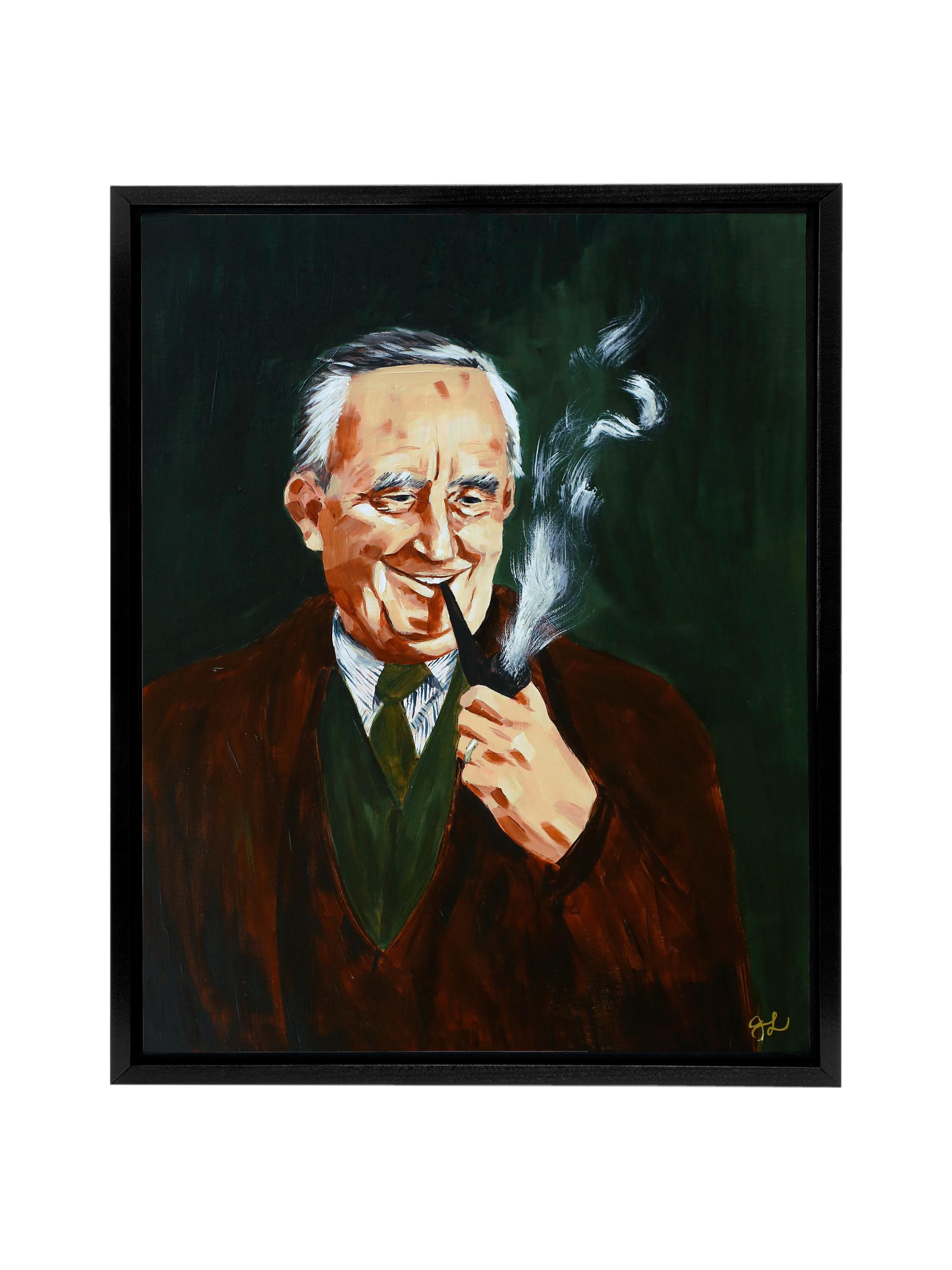 Tolkien and His Pipe | Canvas