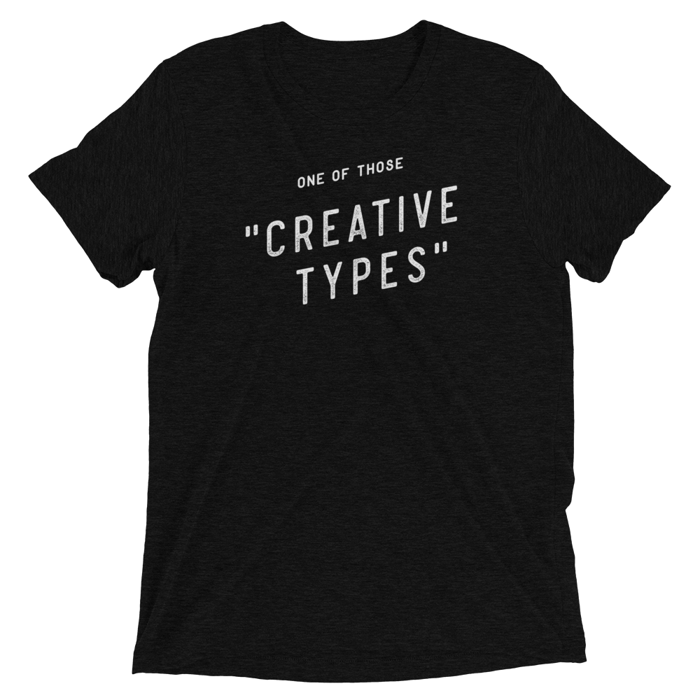 one of those creative types tee in black