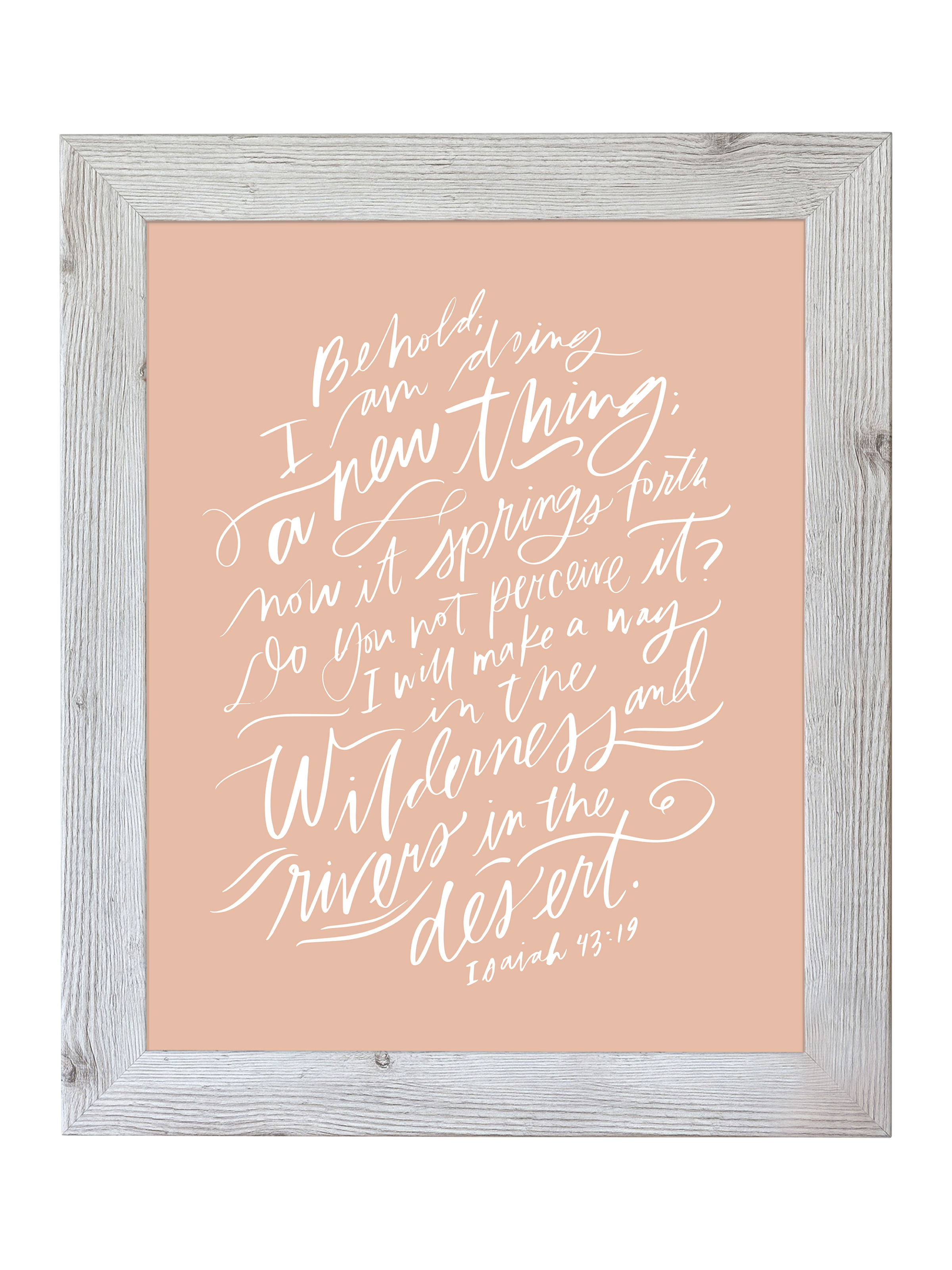 I Am Doing A New Thing (Isaiah 43:19) | Cameo | Canvas
