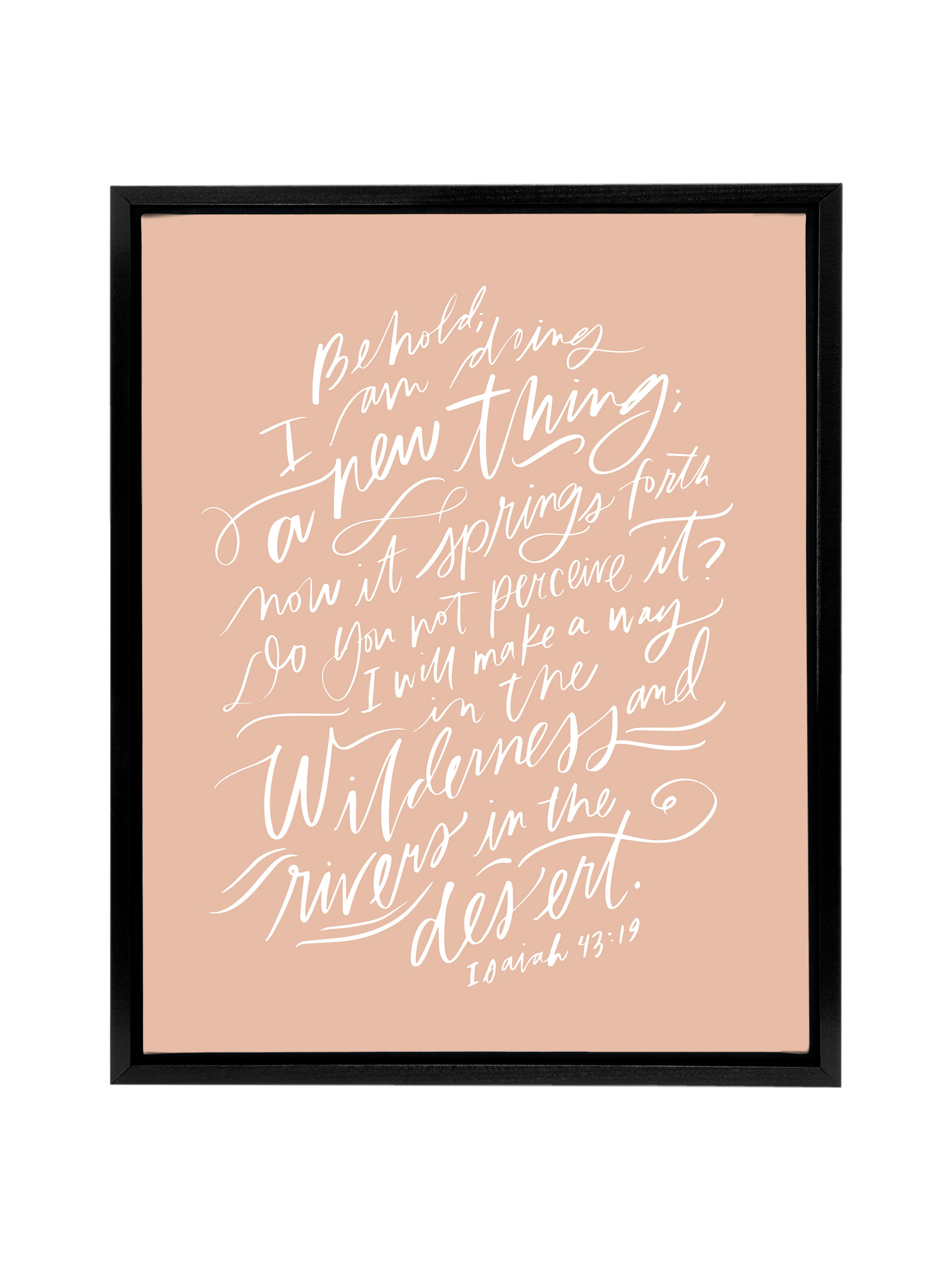 I Am Doing A New Thing (Isaiah 43:19) | Cameo | Canvas