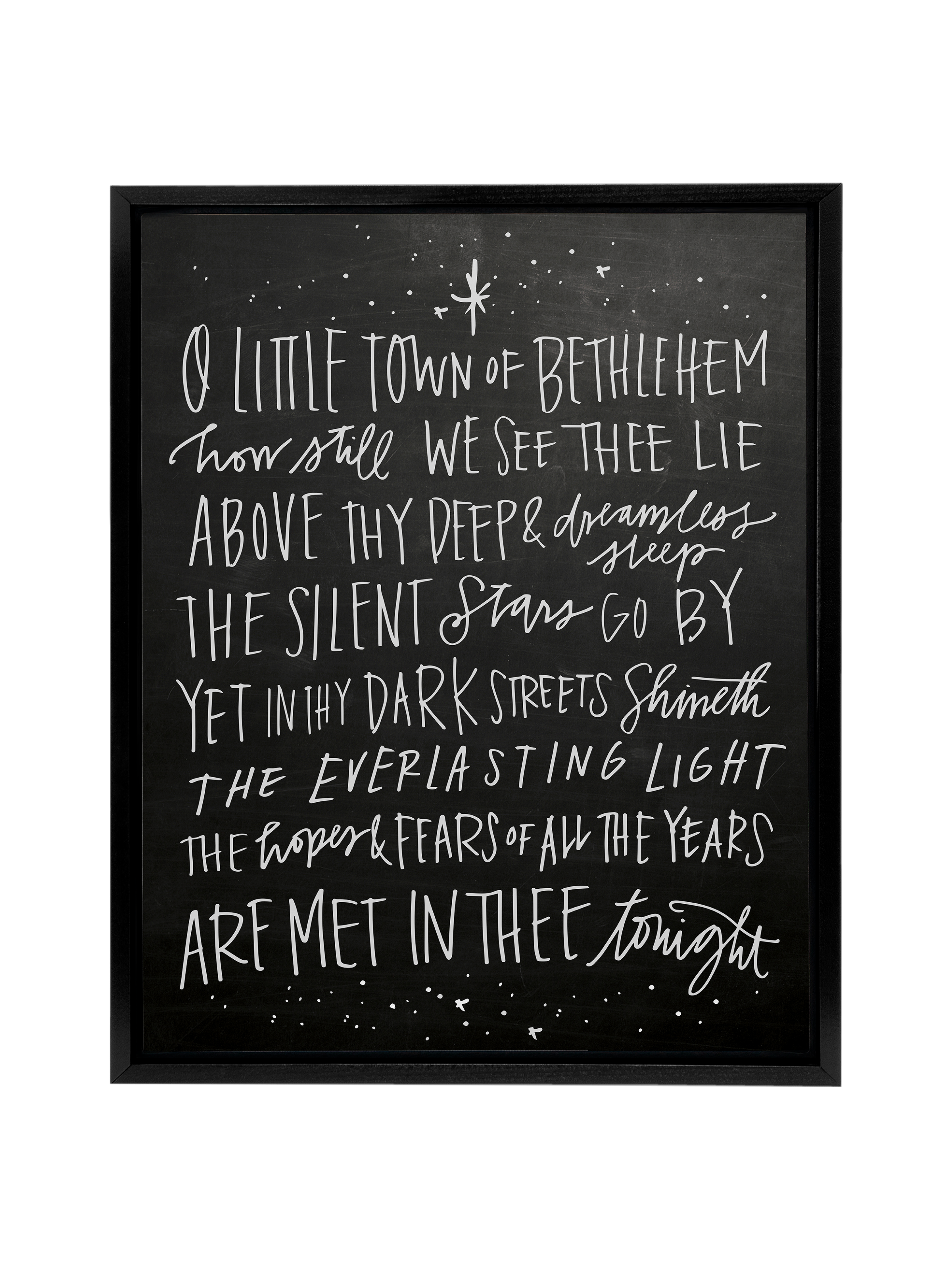 O Little Town of Bethlehem | Blackboard | Canvas