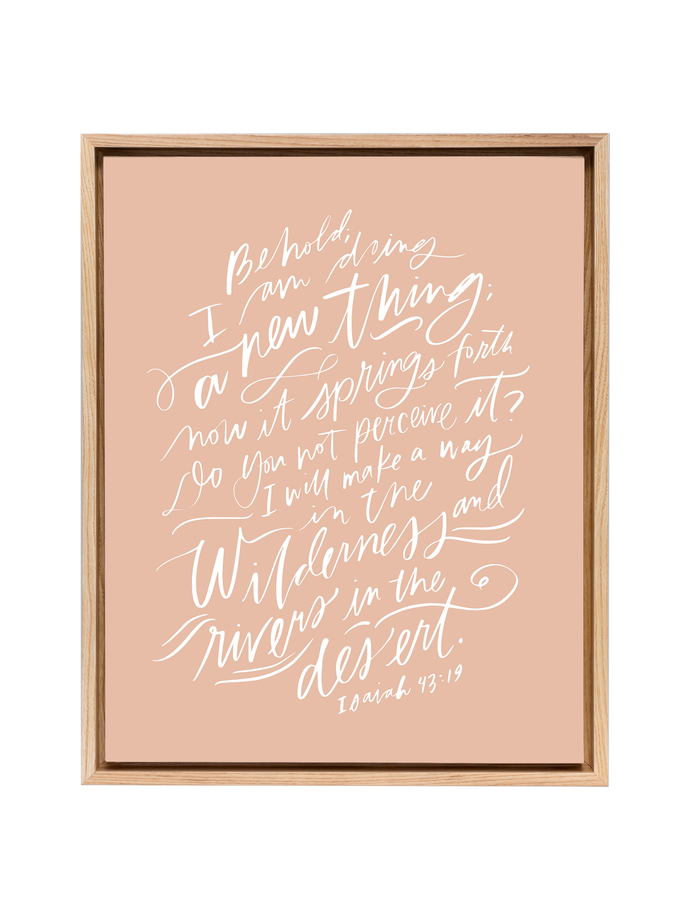 I Am Doing A New Thing (Isaiah 43:19) | Cameo | Canvas
