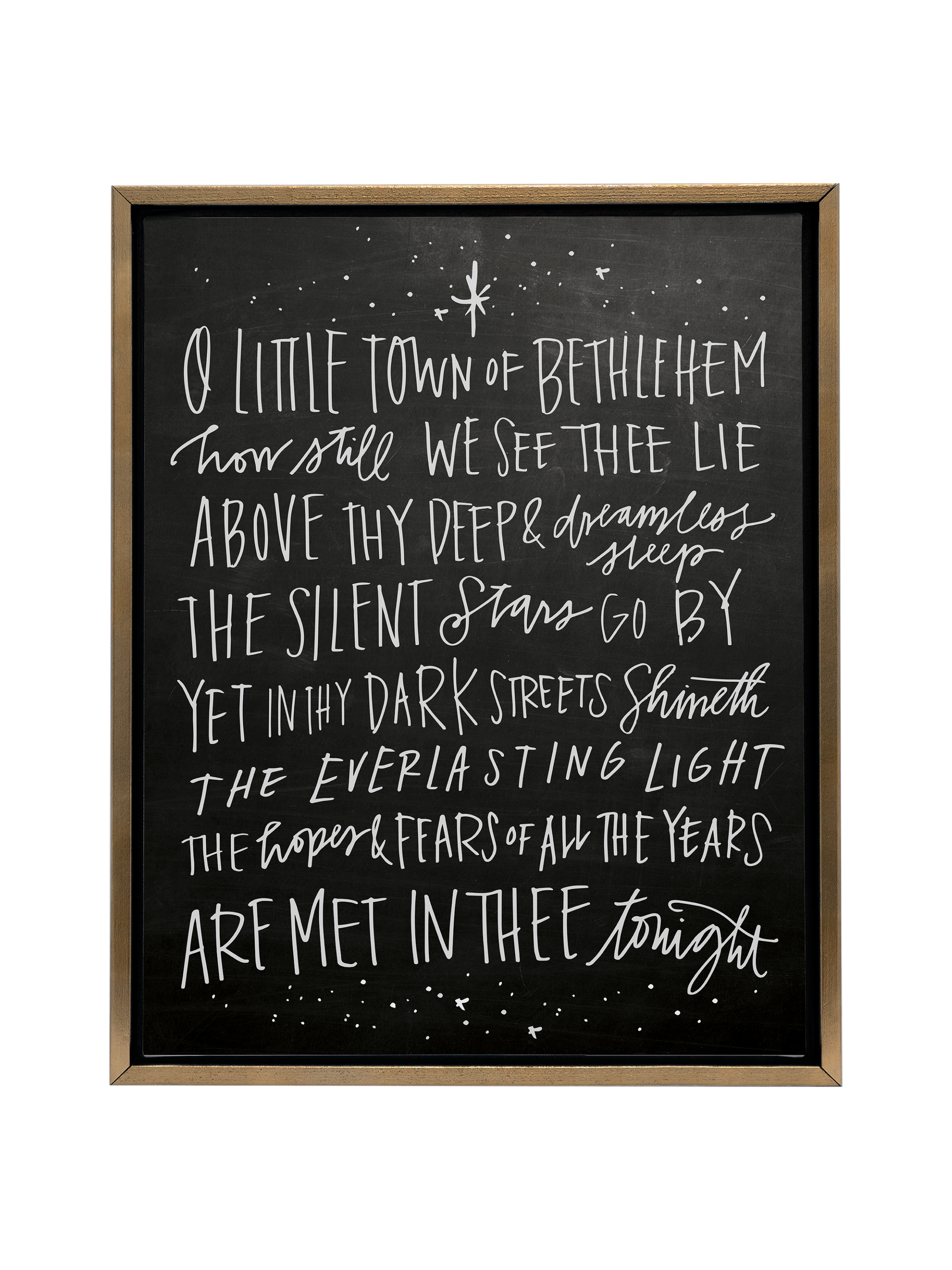 O Little Town of Bethlehem | Blackboard | Canvas