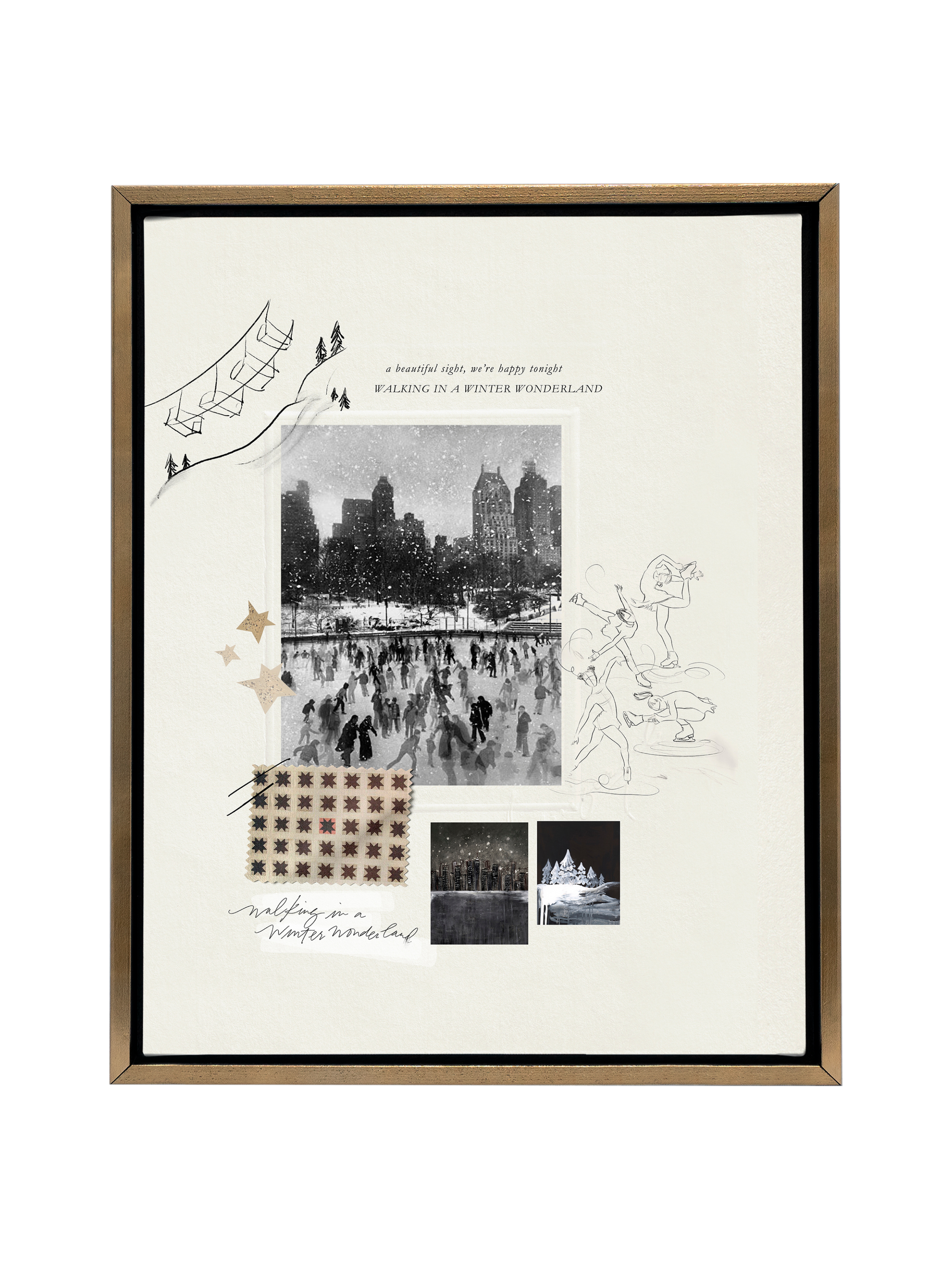 Winter in the City Sketchbook | Canvas