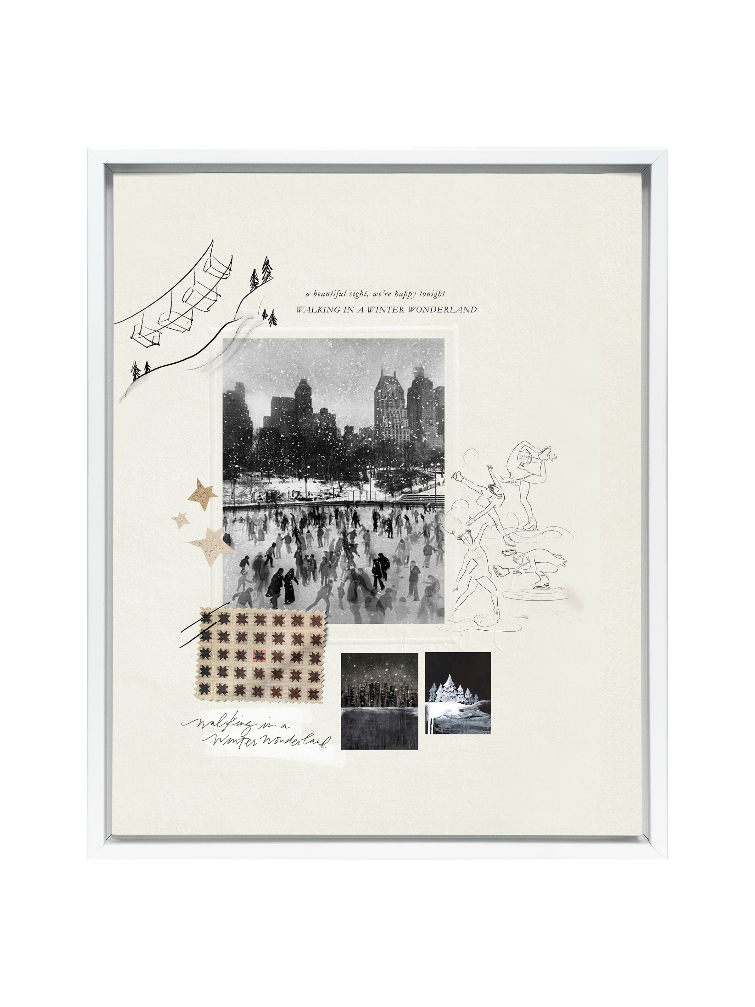 Winter in the City Sketchbook | Canvas