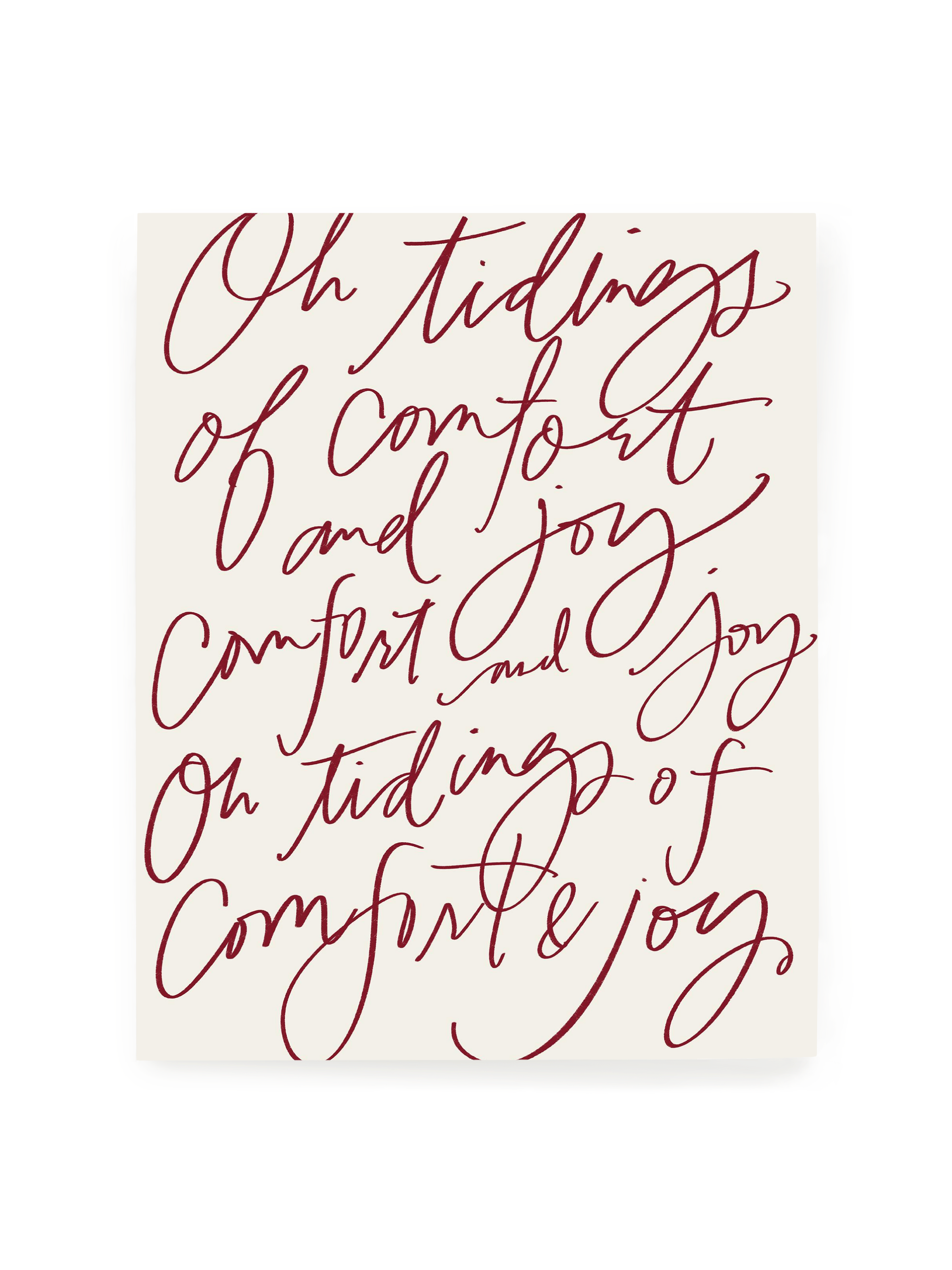 Comfort & Joy | Holiday Red | Art Print