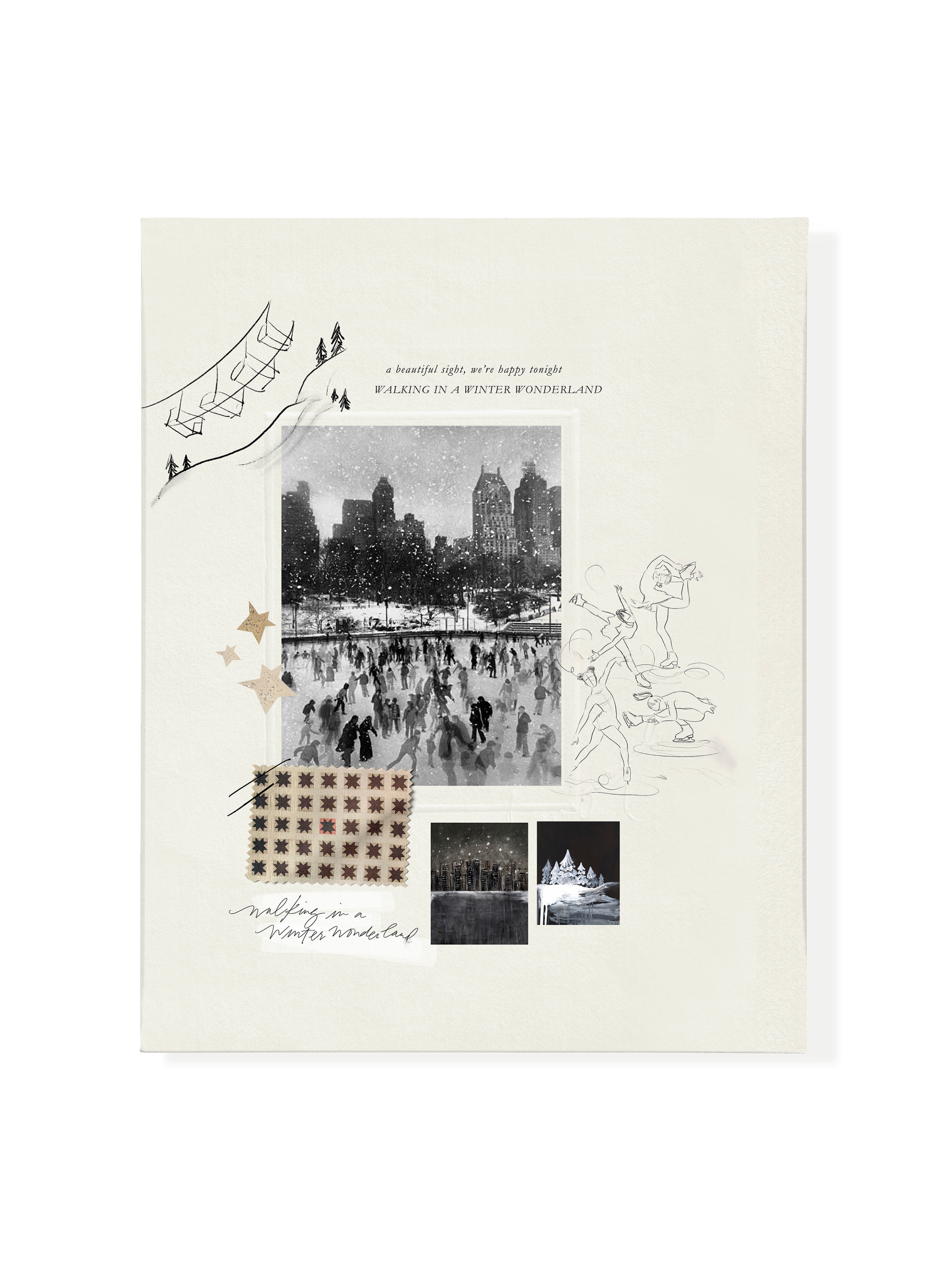 Winter in the City Sketchbook | Canvas