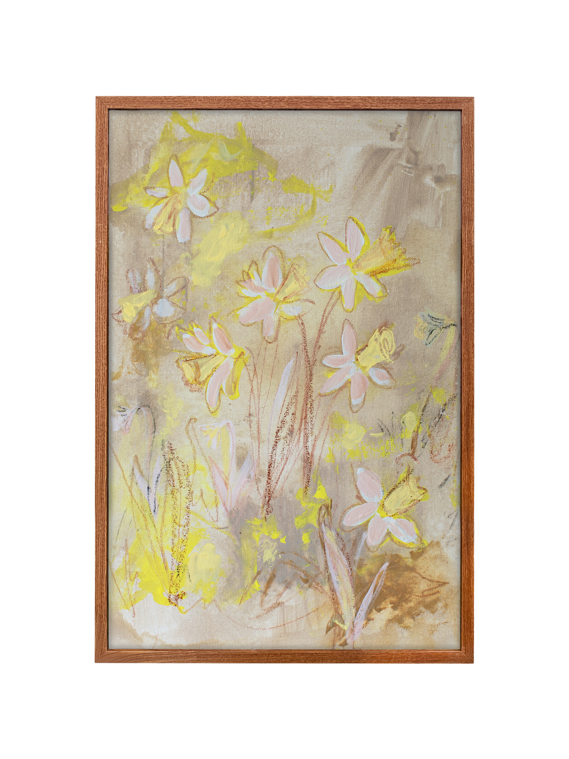 Daffodils on Straw | Canvas