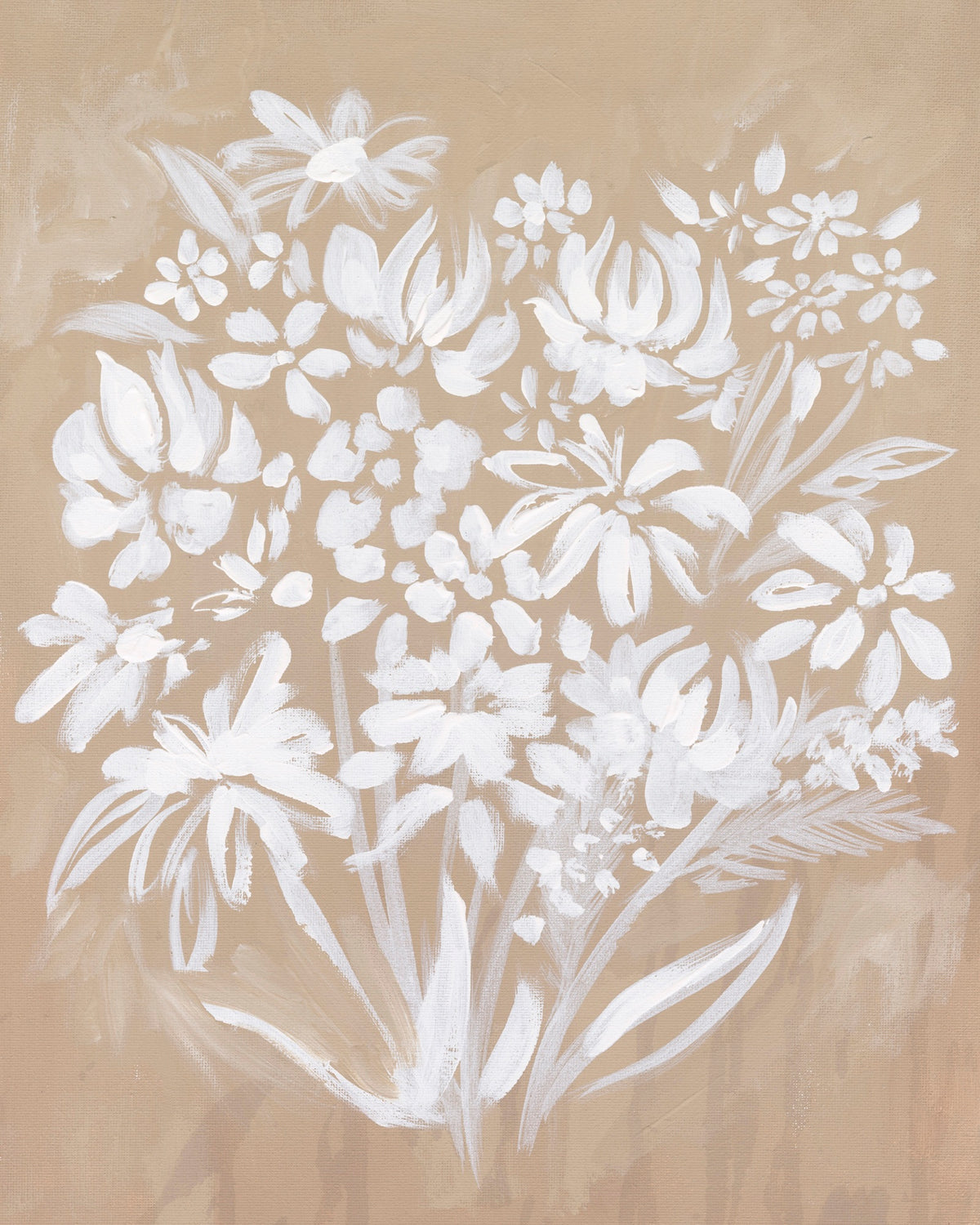 Wabi Sabi Wildflowers Luxe Art Print