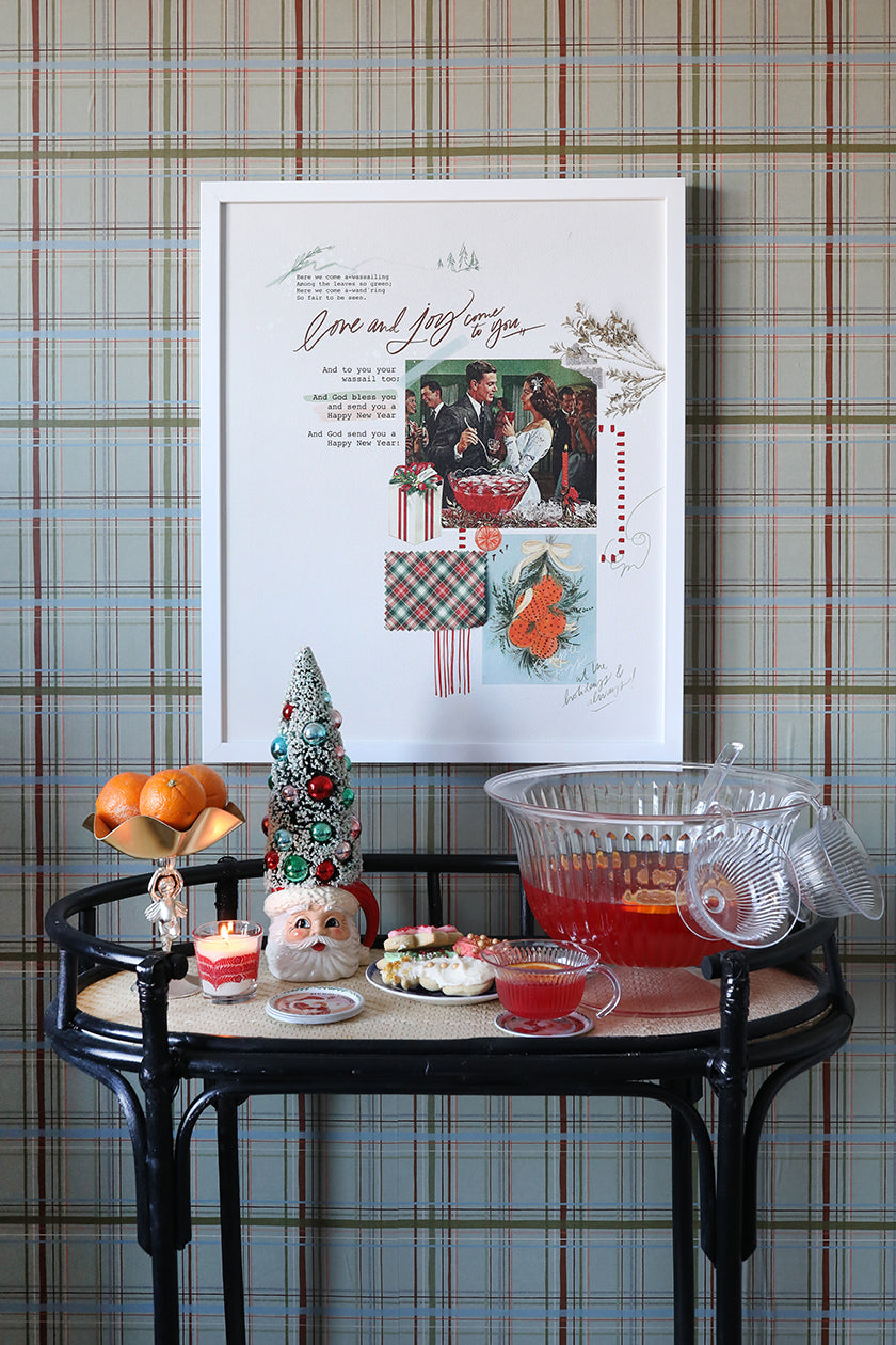 Wassailing Sketchbook Canvas Wall Art