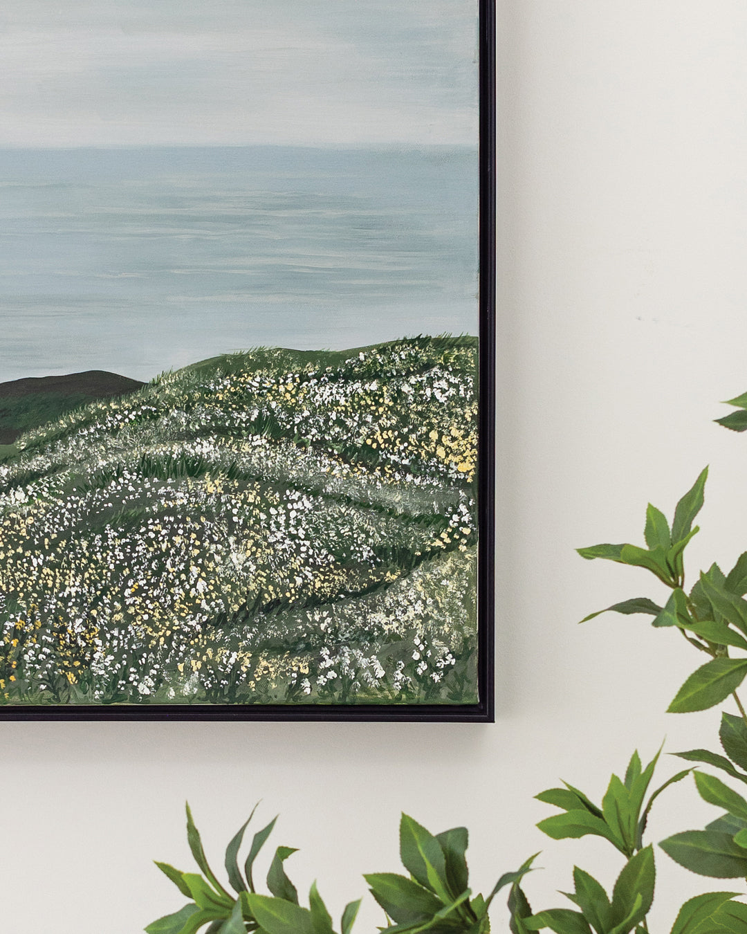 Waterside Wildflowers Canvas Wall Art
