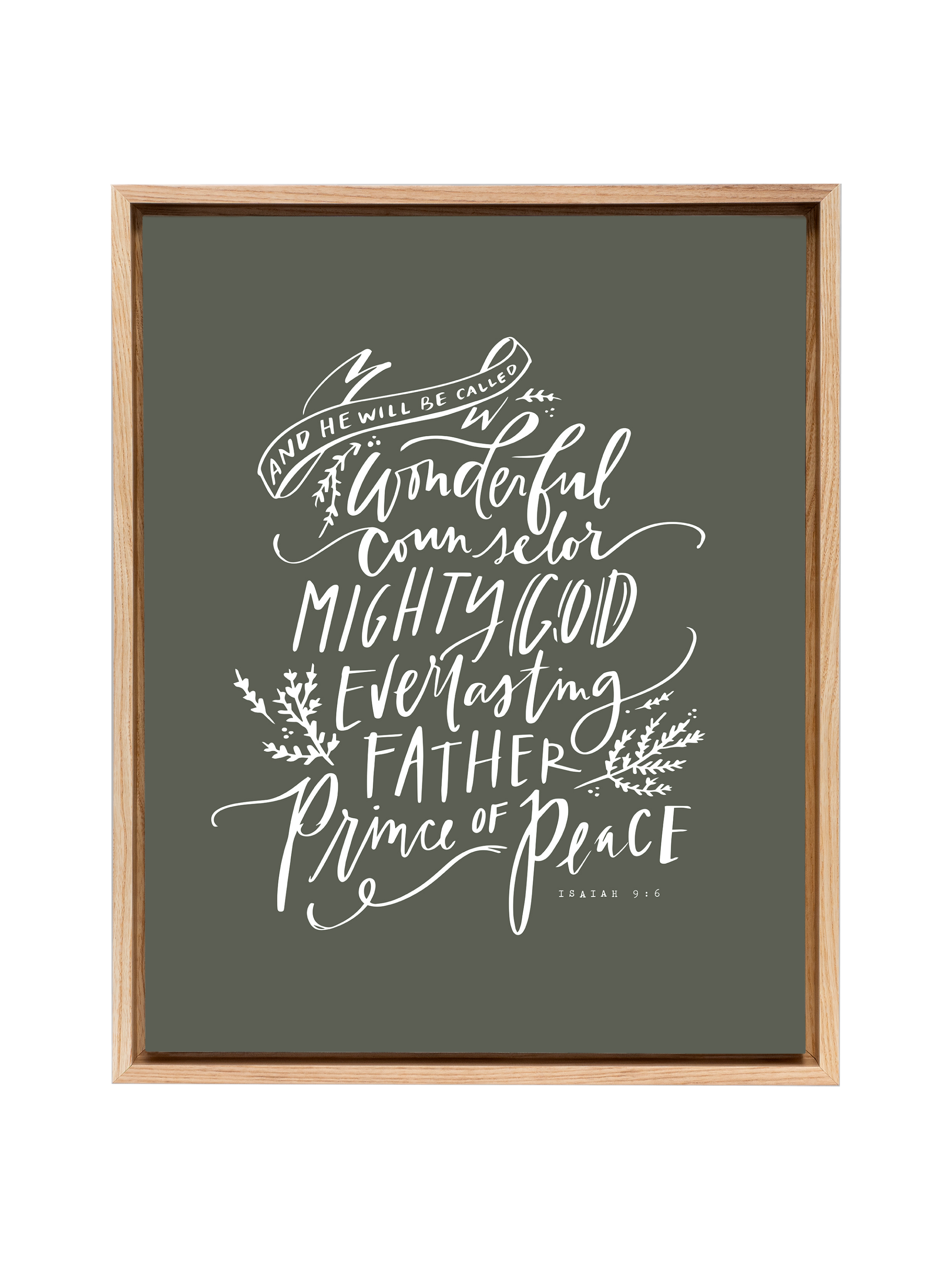 Wonderful Counselor | Camp Green | Canvas