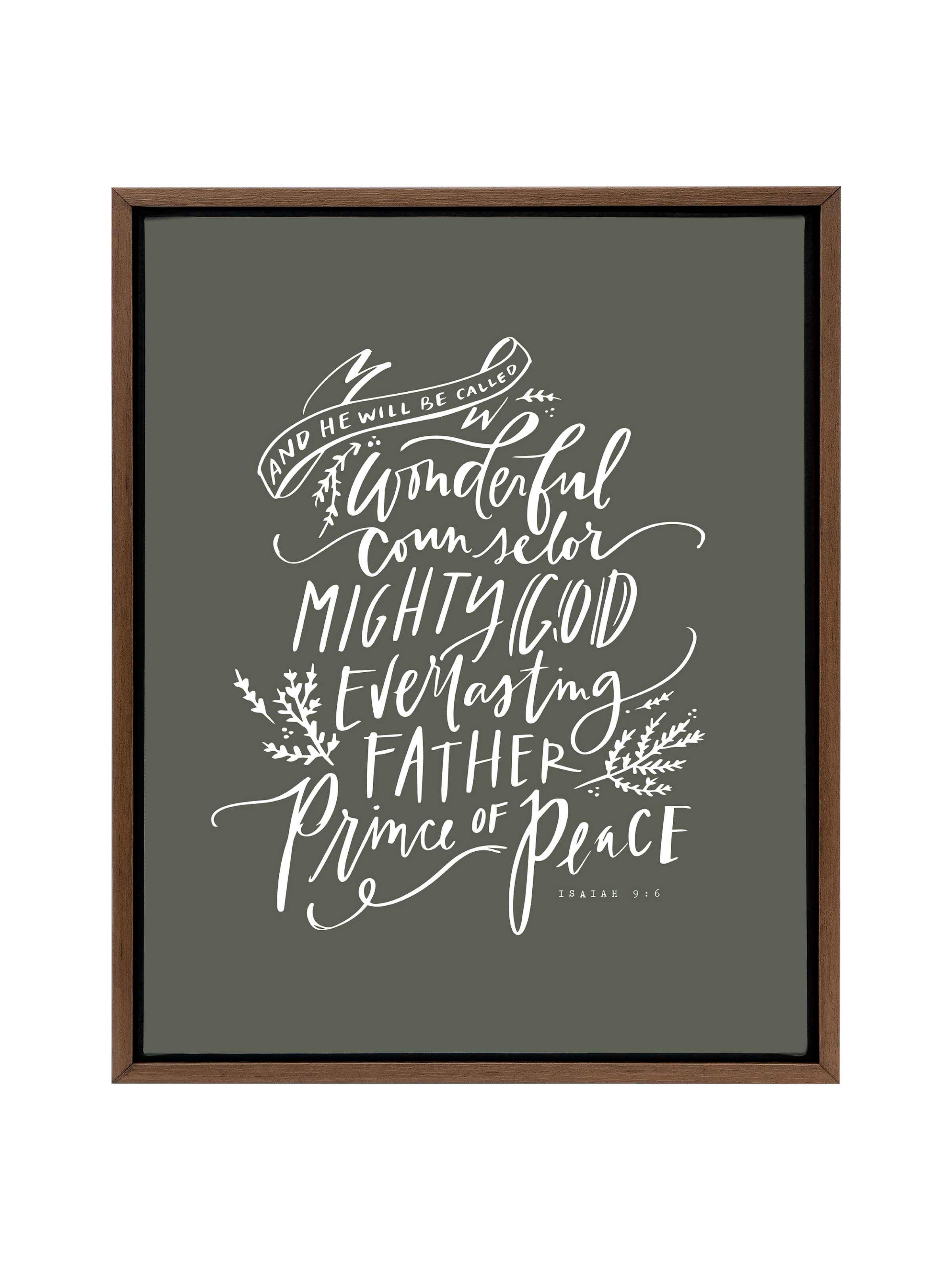 Wonderful Counselor | Camp Green | Canvas