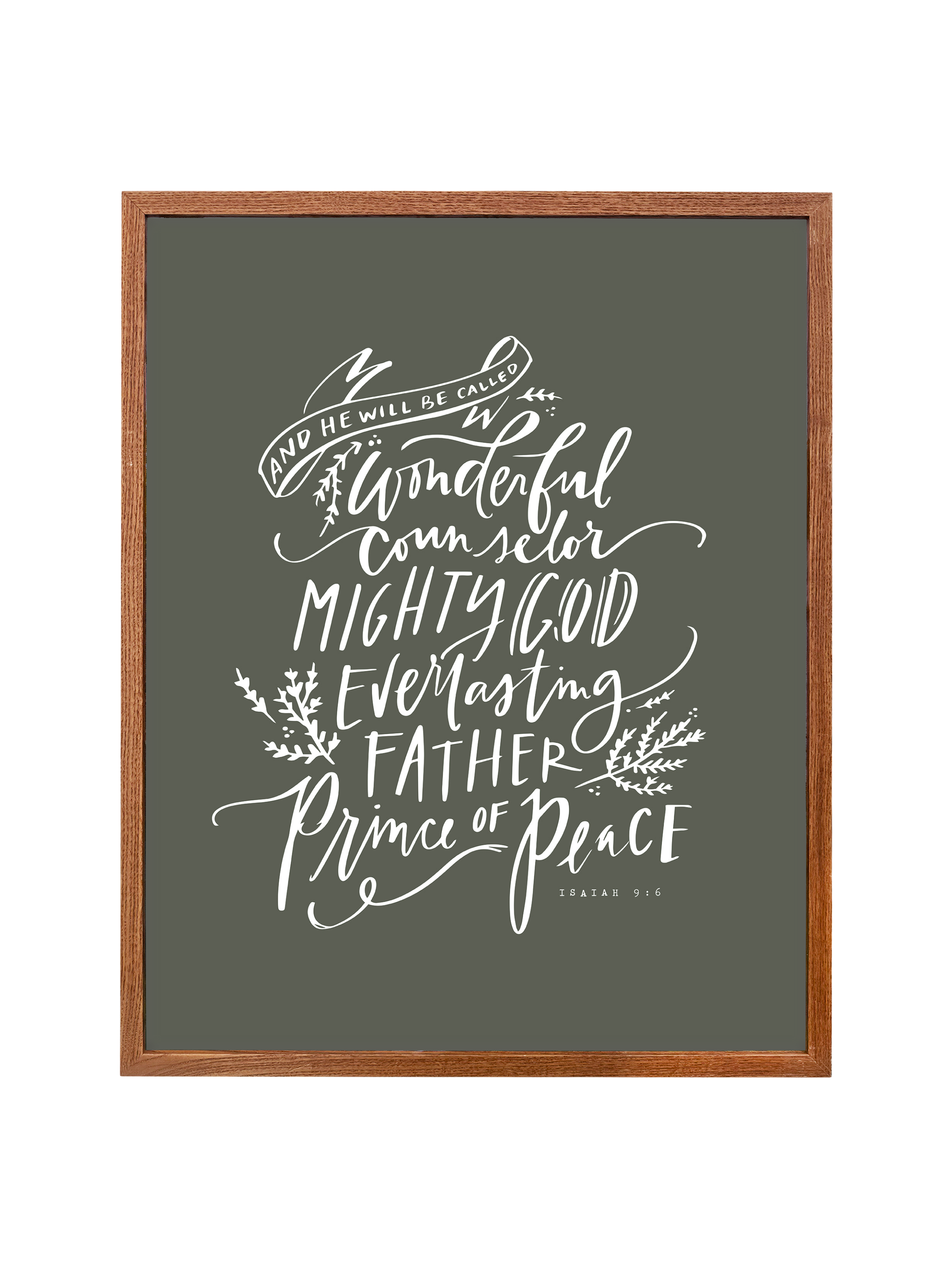 Wonderful Counselor | Camp Green | Canvas