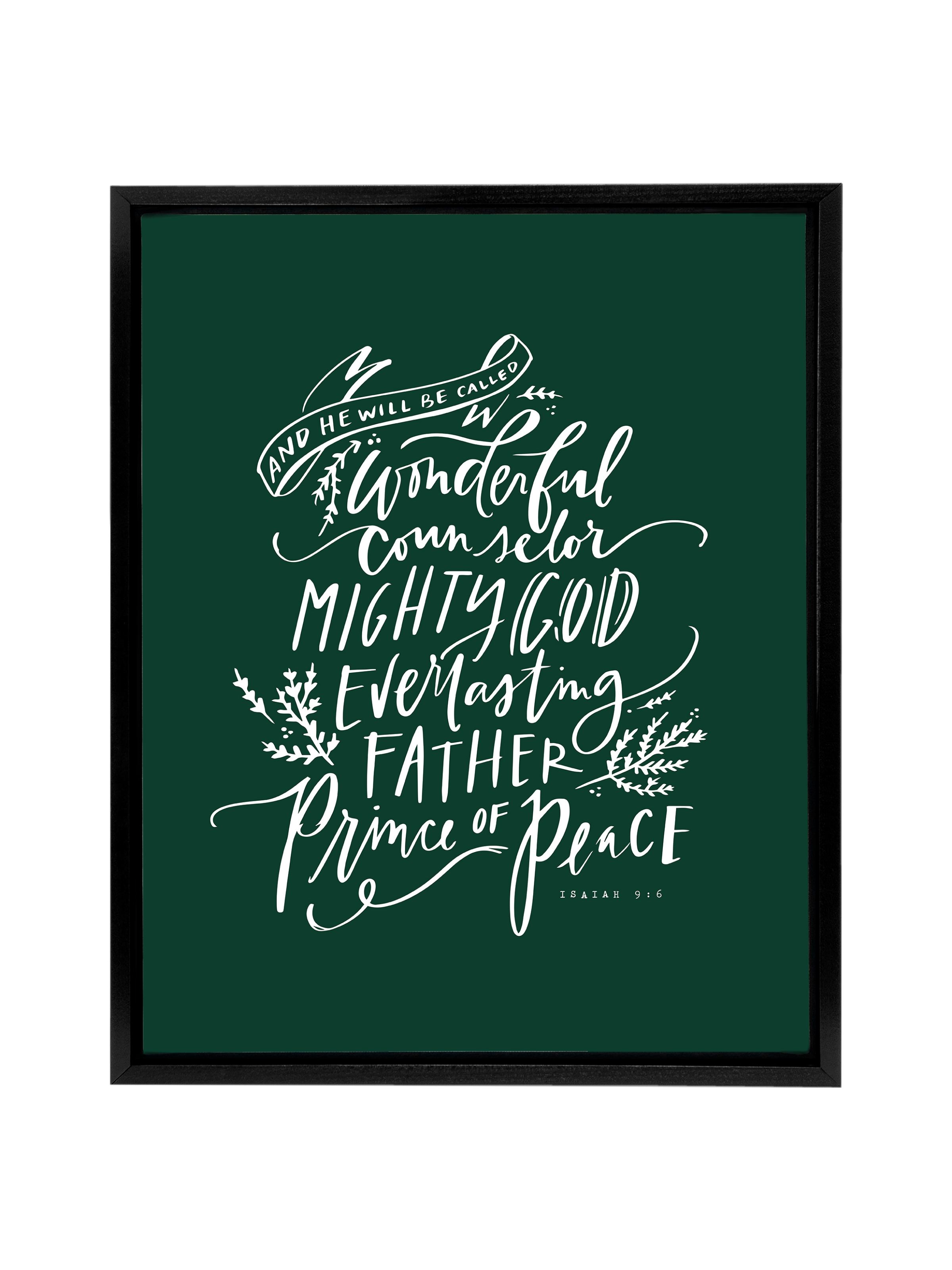 Wonderful Counselor | Evergreen | Canvas