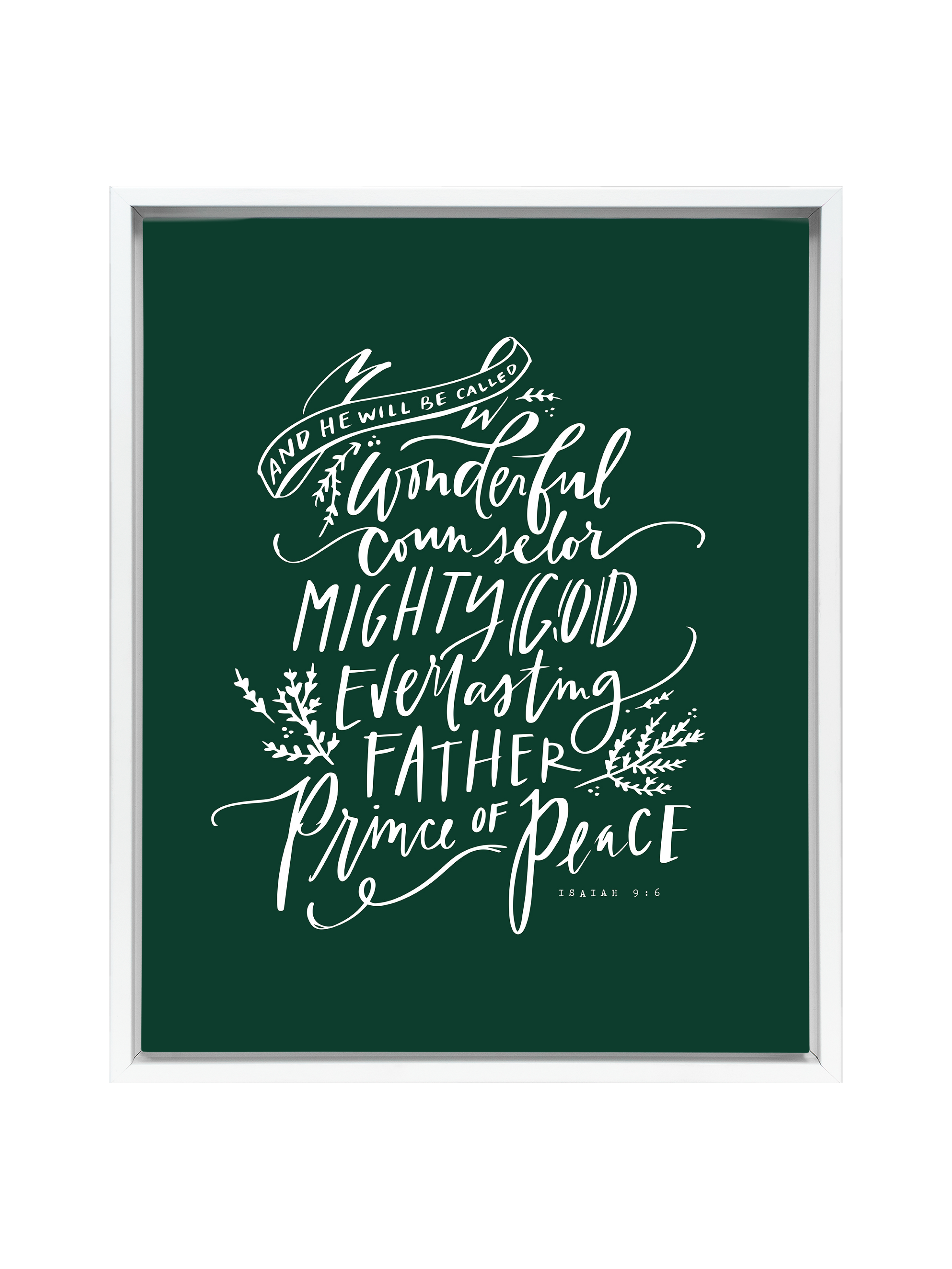 Wonderful Counselor | Evergreen | Canvas