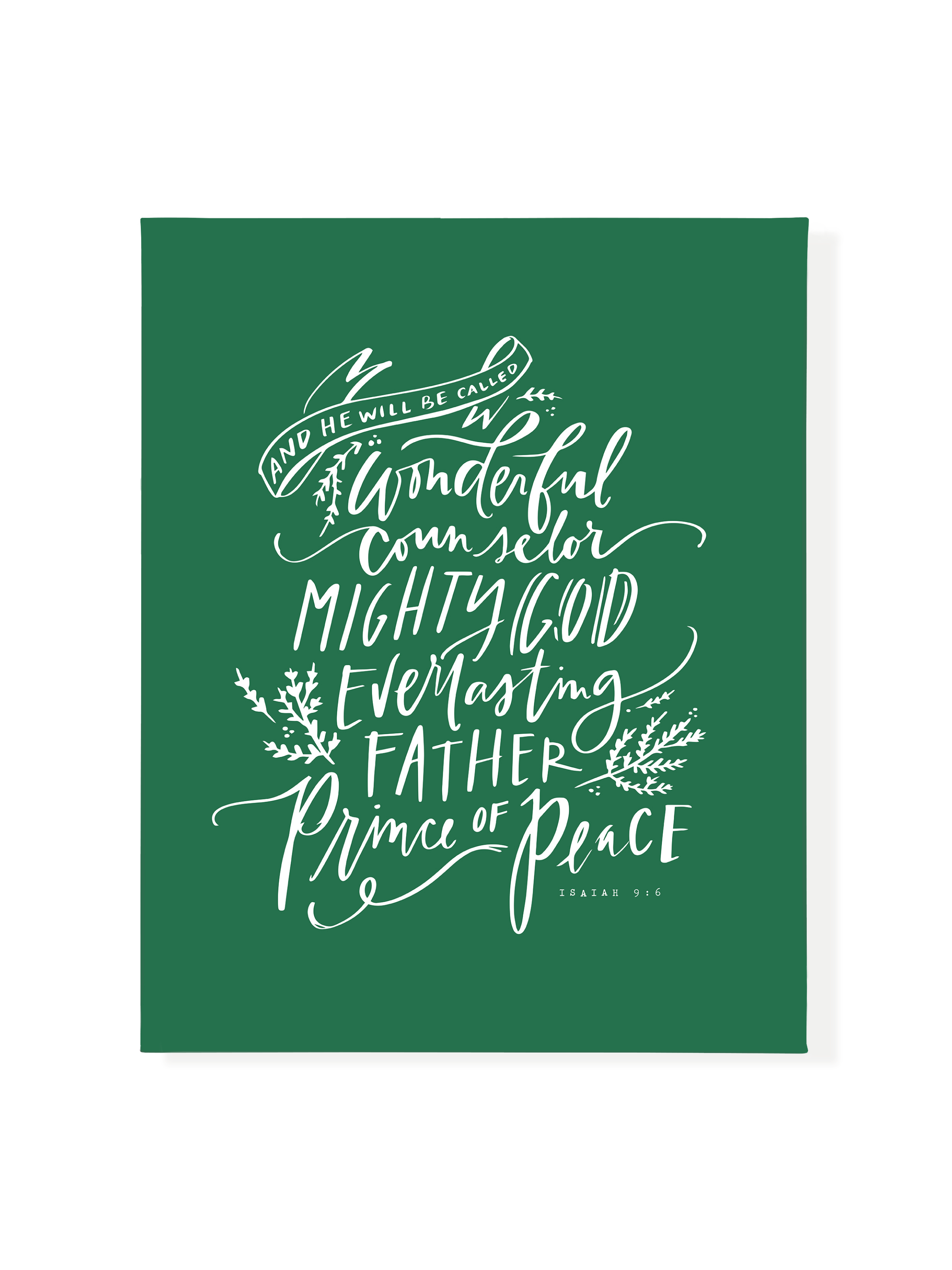 Wonderful Counselor | Kelly Green | Canvas