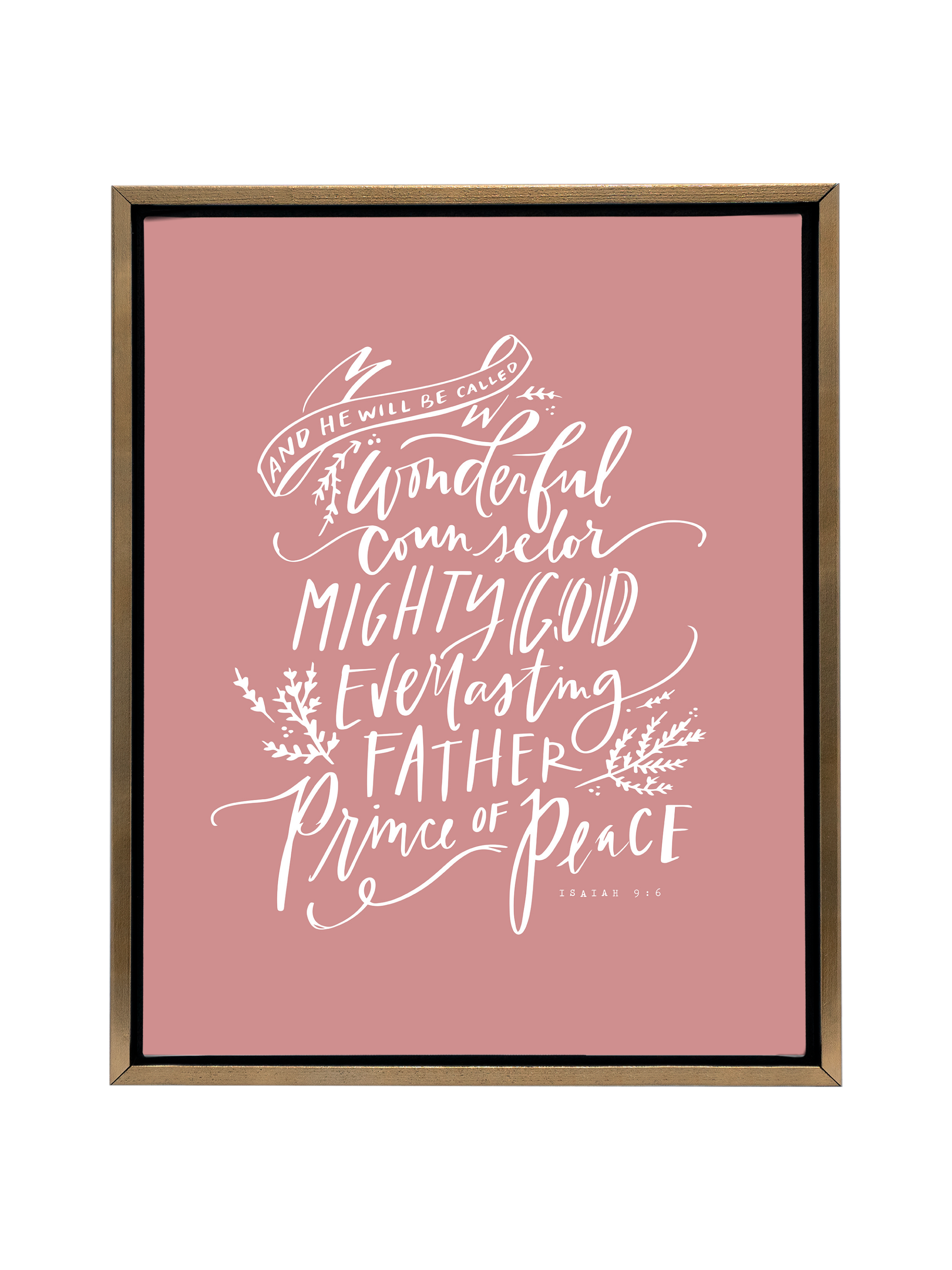 Wonderful Counselor | Mauve | Canvas