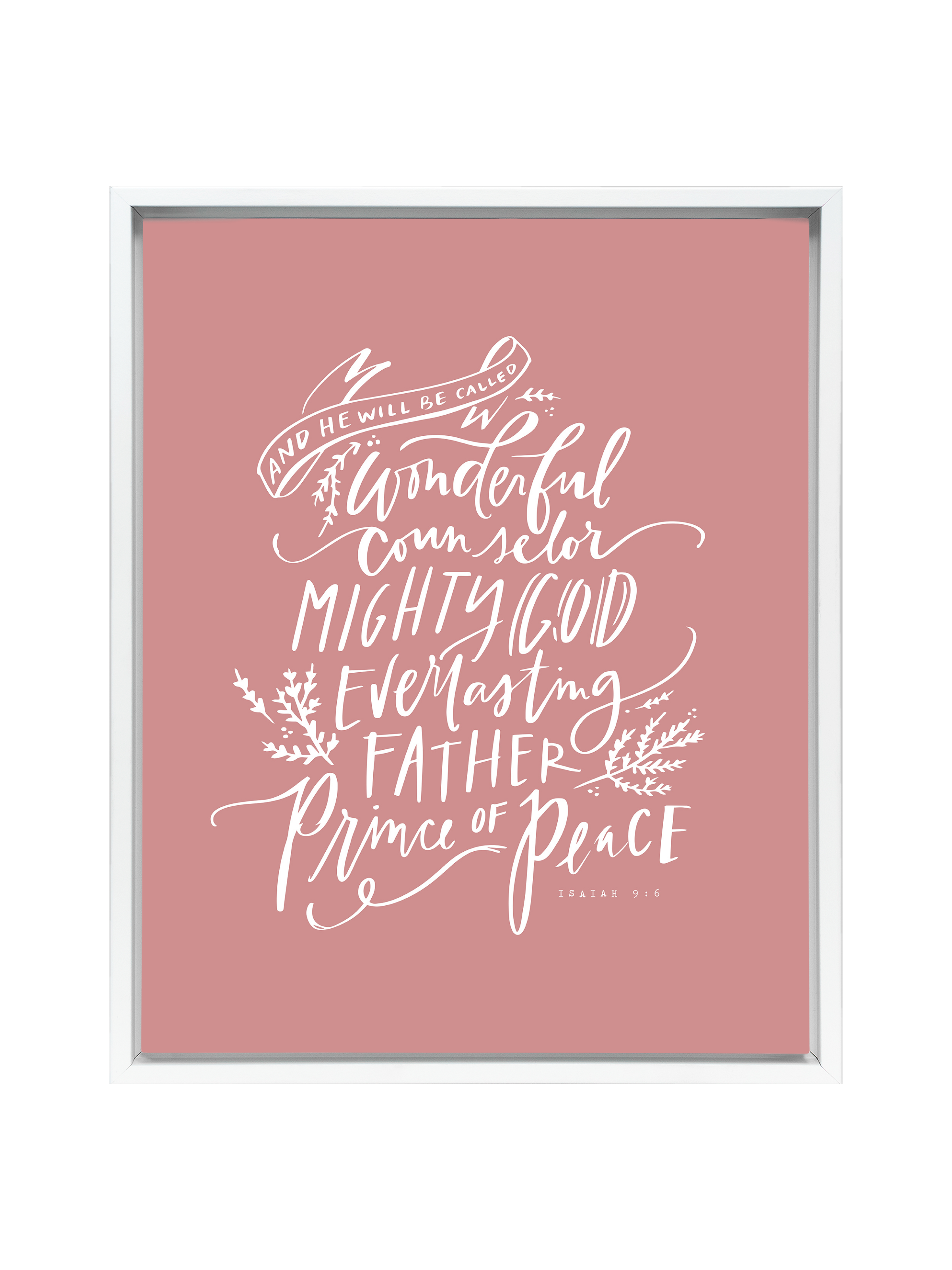 Wonderful Counselor | Mauve | Canvas