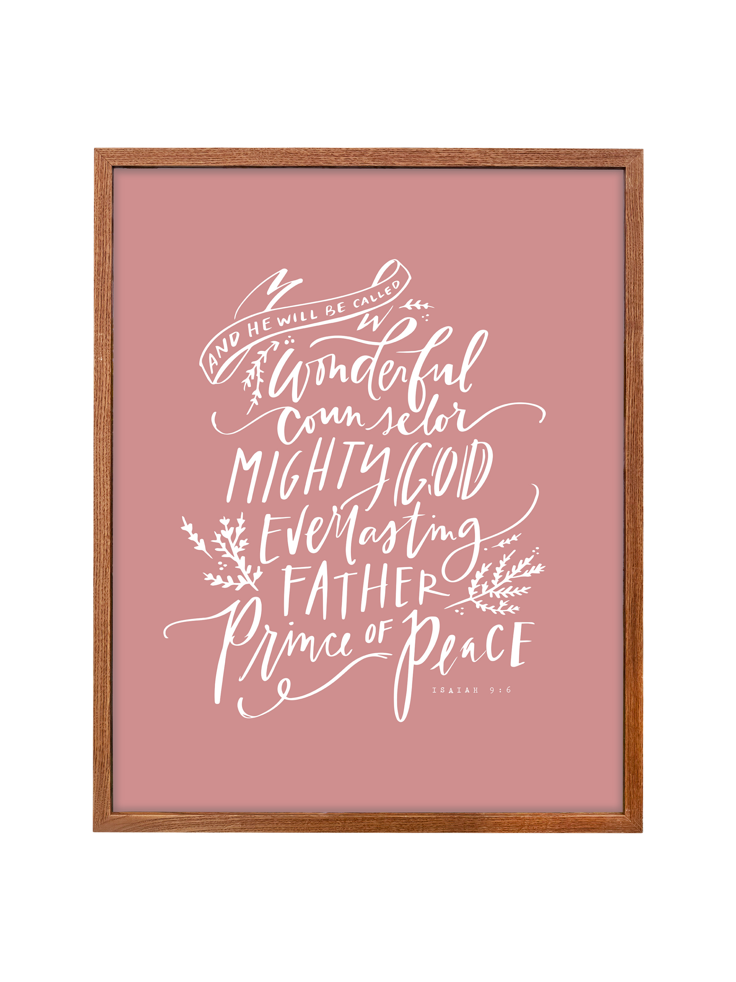 Wonderful Counselor | Mauve | Canvas