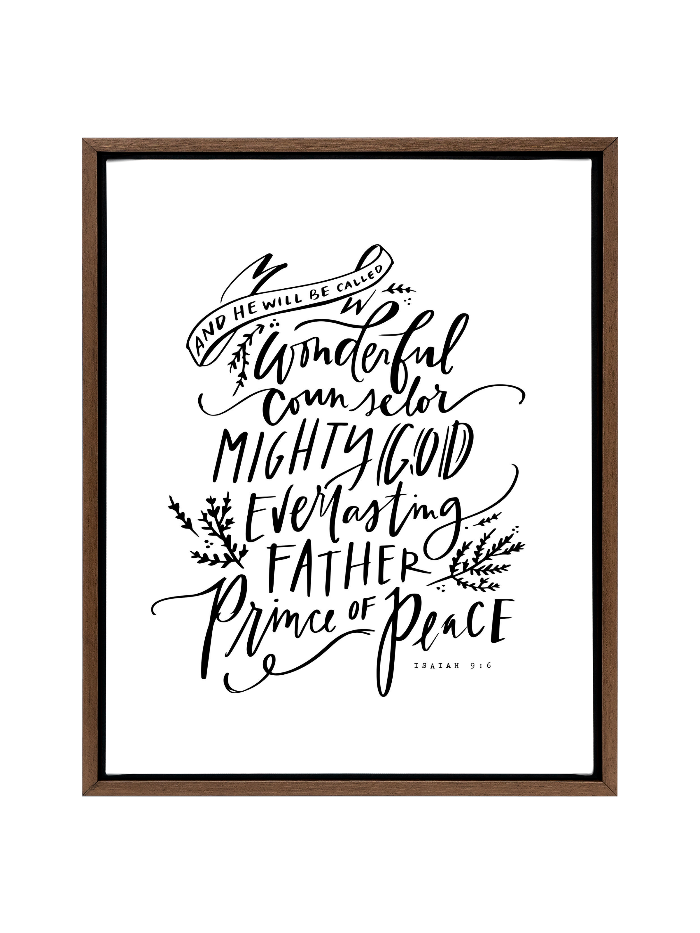 Wonderful Counselor | Pure White | Canvas