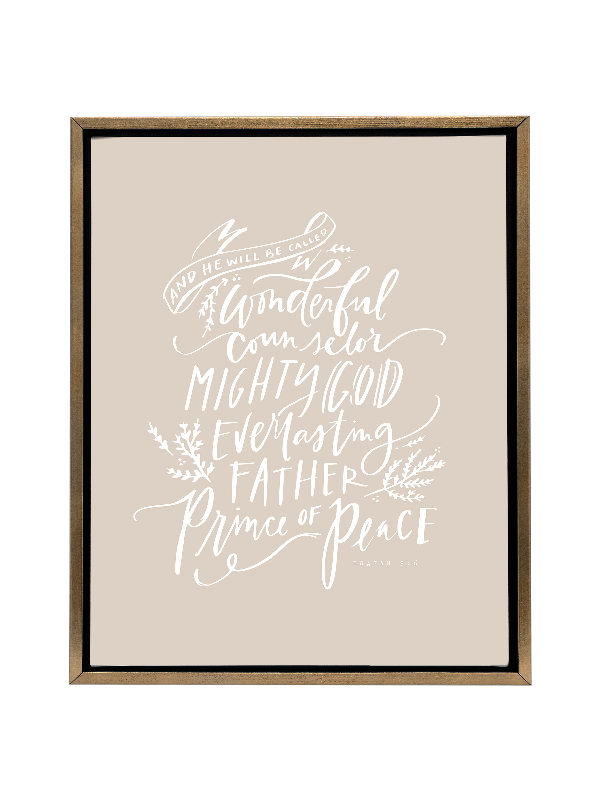 Wonderful Counselor | Putty | Canvas