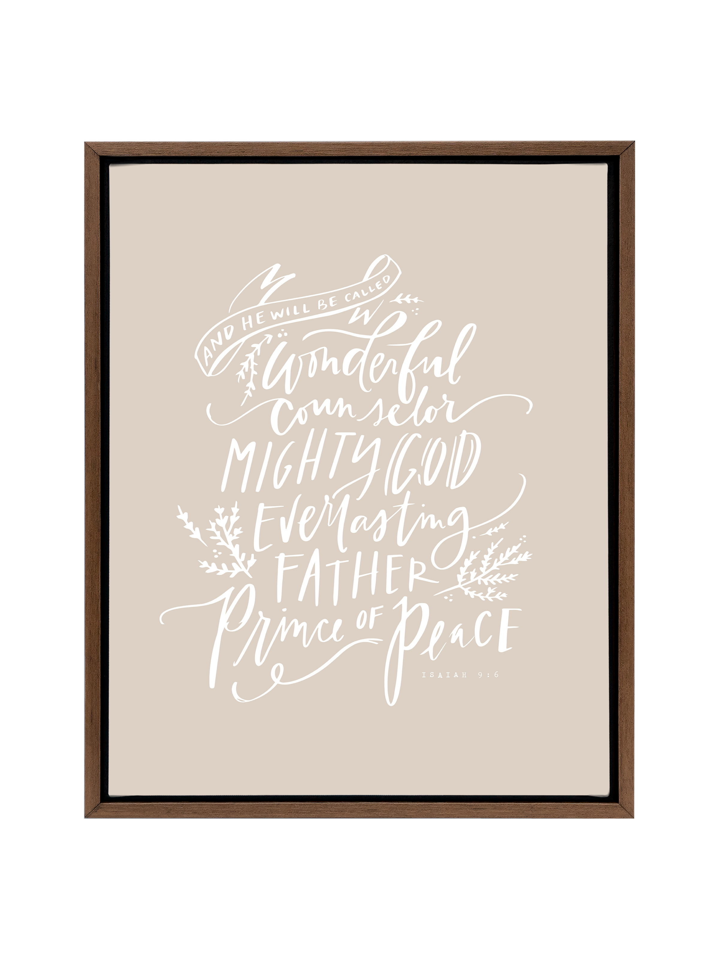 Wonderful Counselor | Putty | Canvas