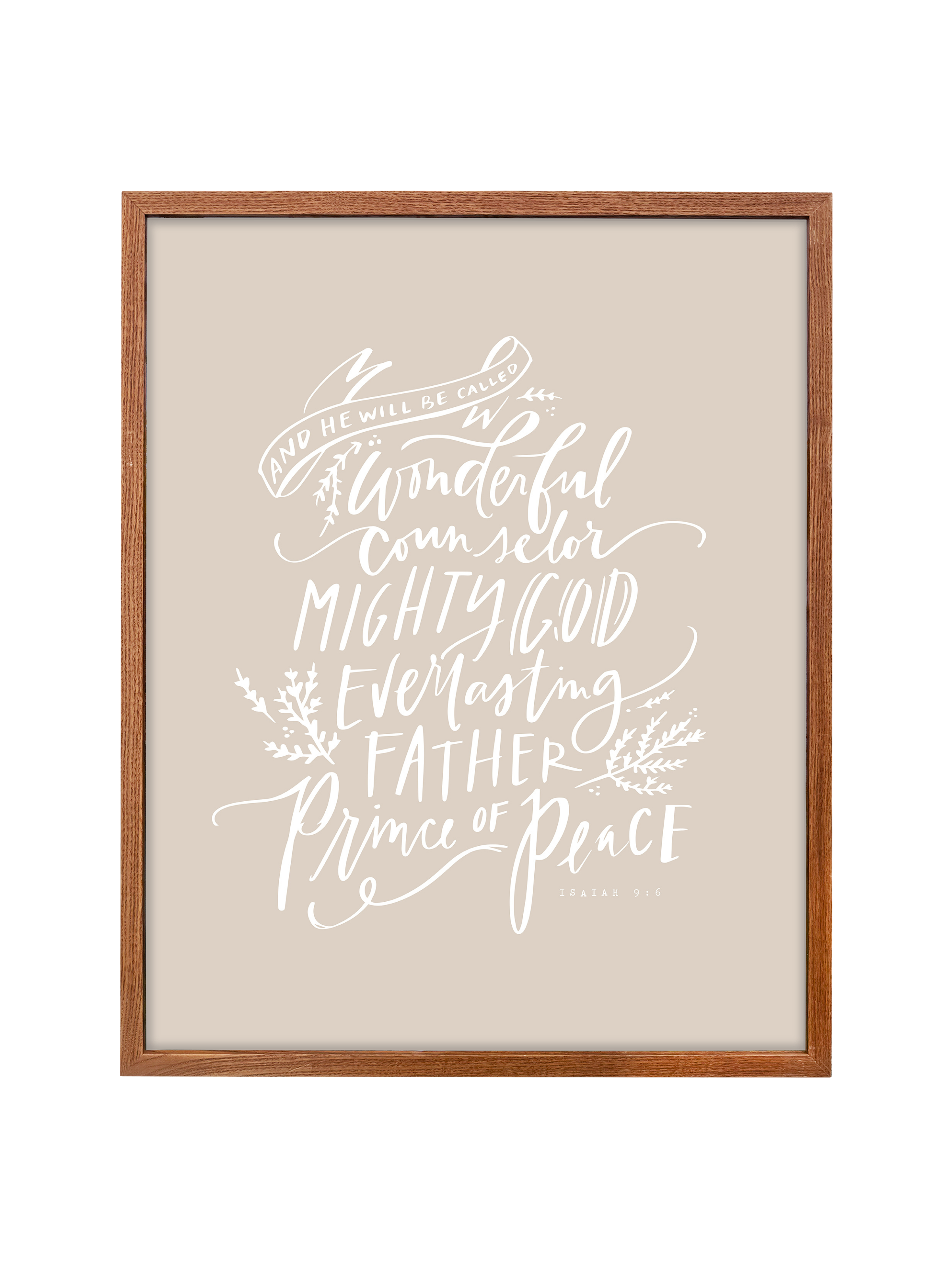 Wonderful Counselor | Putty | Canvas