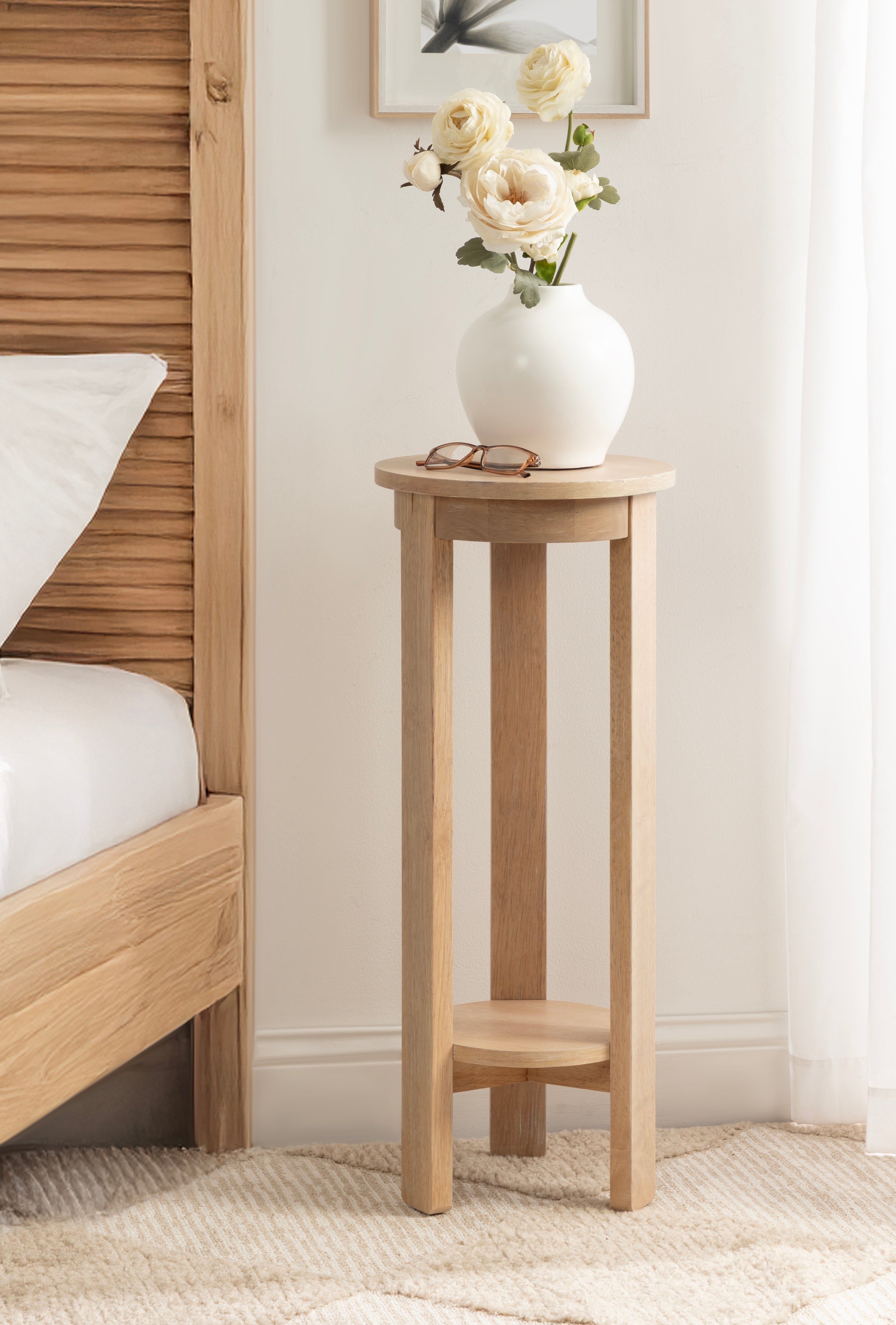 Foxford Round Wood Side Table