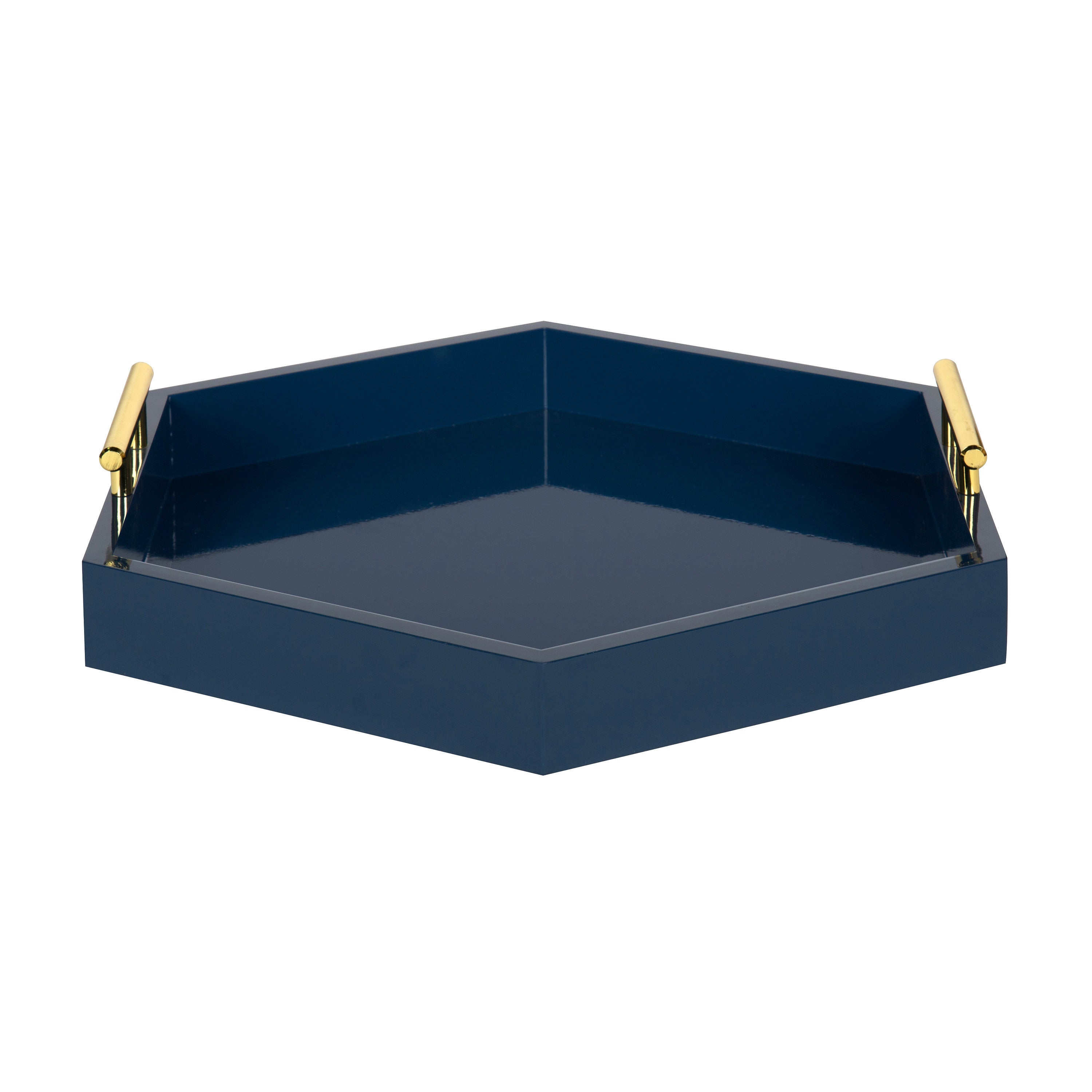 Lipton Hexagon Decorative Tray with Metal Handles