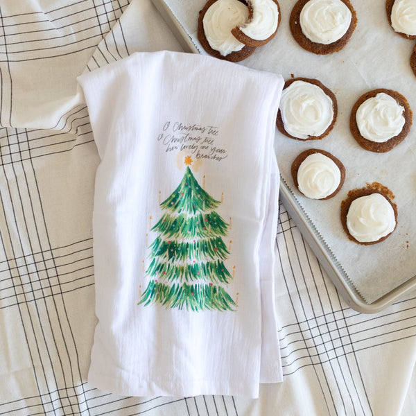 Christmas Tree Holiday Tea Towel