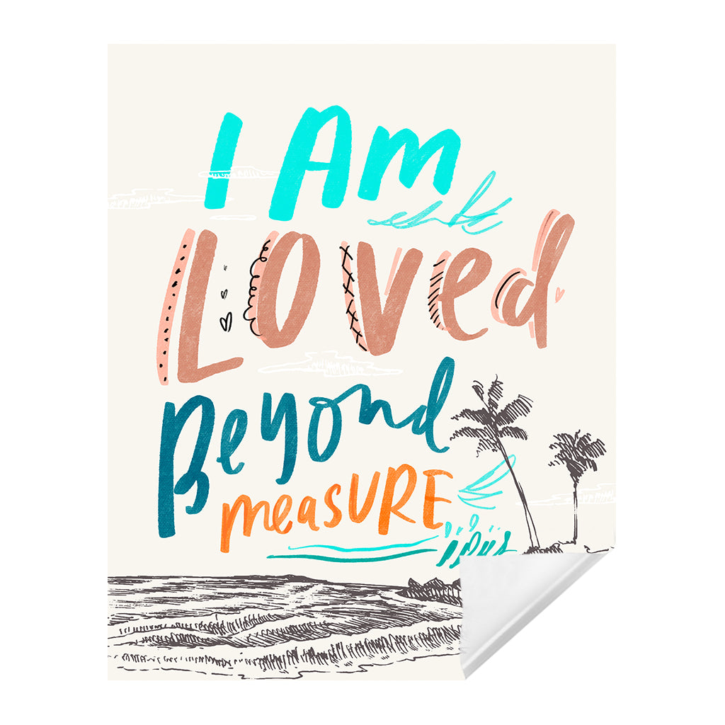 Loved Beyond Measure Adhesive Art, Faith Edition