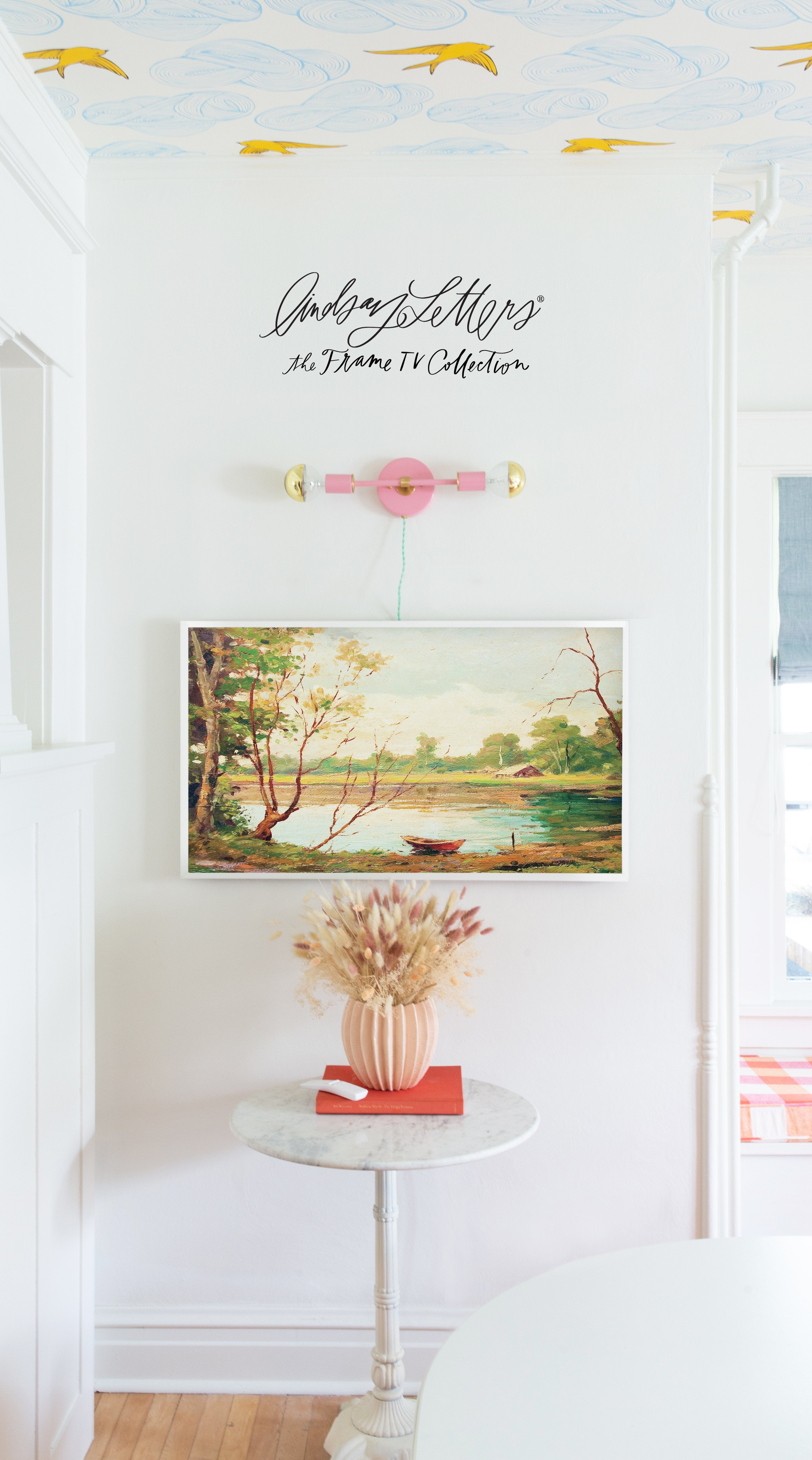 Canoe On A Peaceful Lake | Lindsay Letters Frame TV Collection